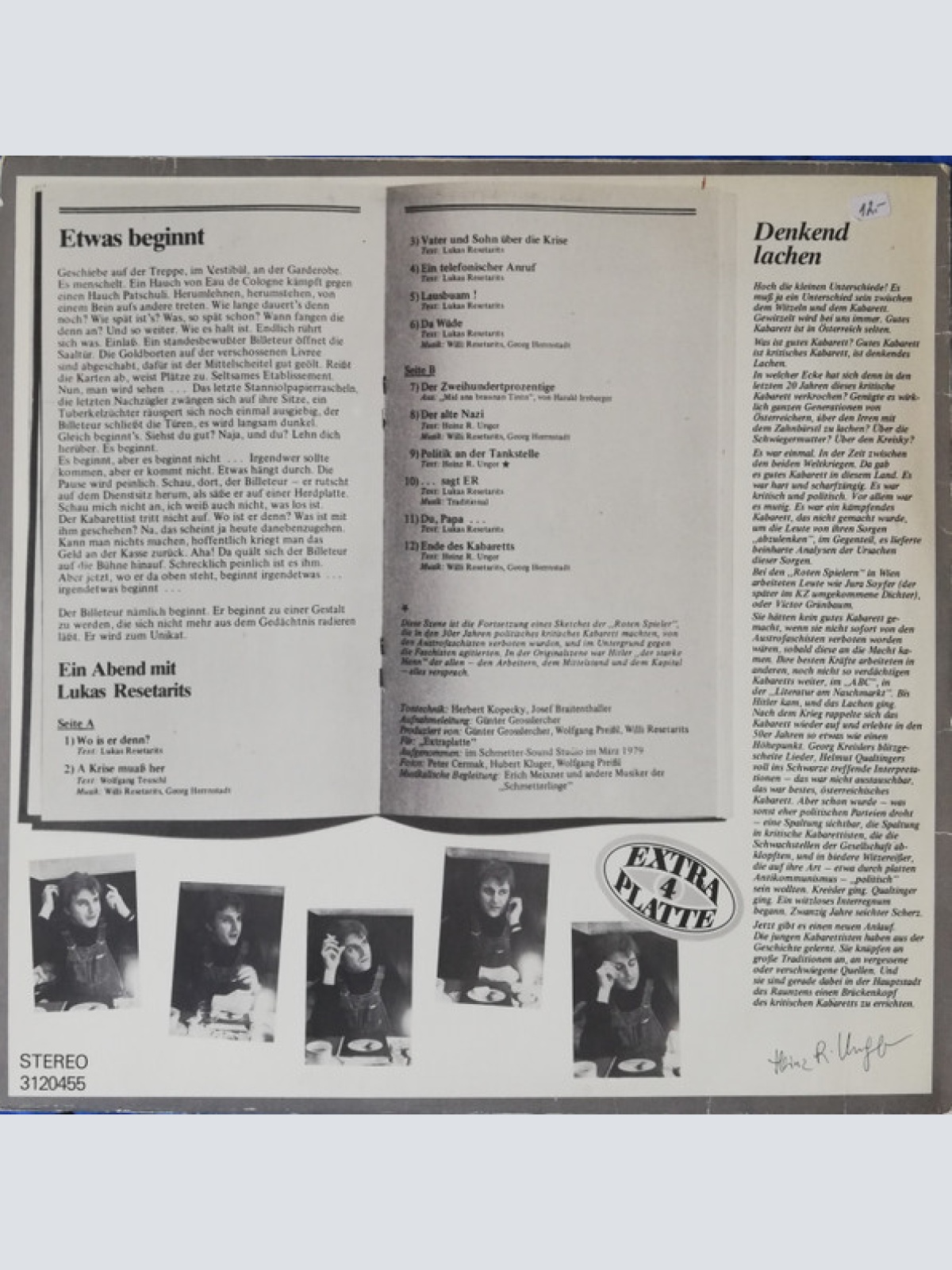 Vinyl / Lukas Resetarits - Ein Abend Mit Lukas Resetarits