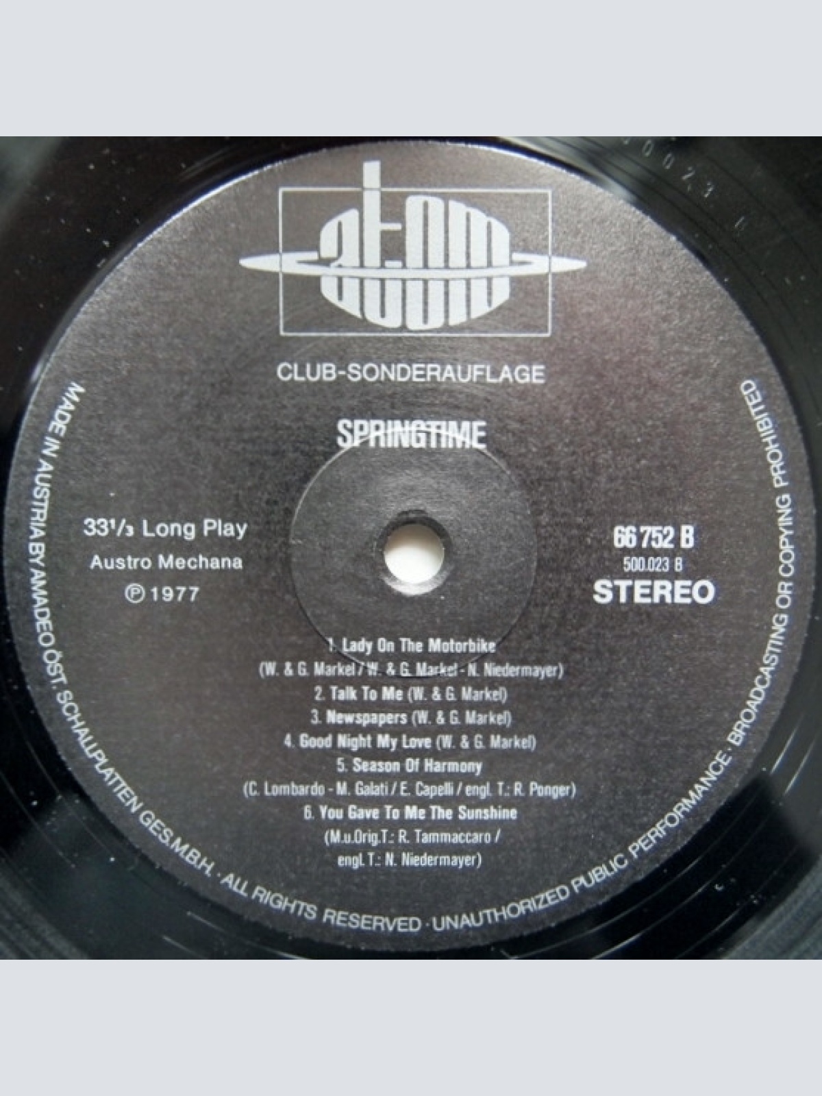 Vinyl / Springtime (3) - Springtime