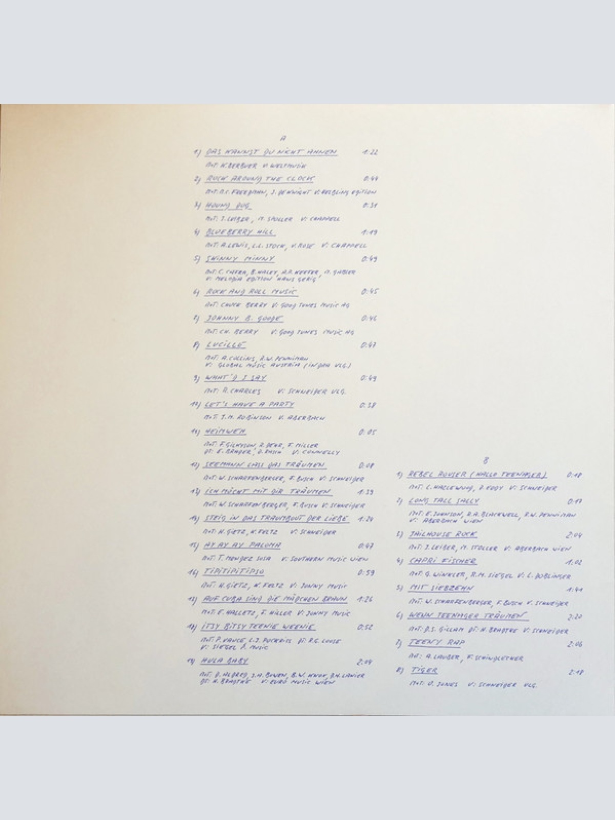 Vinyl / Peter Kraus - Als Teenager Träumten - Live Mitschnitt Aus Dem Wiener Metropol