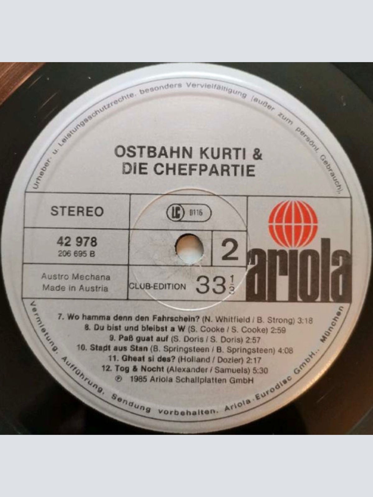 Vinyl / Ostbahn-Kurti & Die Chefpartie - Ostbahn-Kurti & Die Chefpartie
