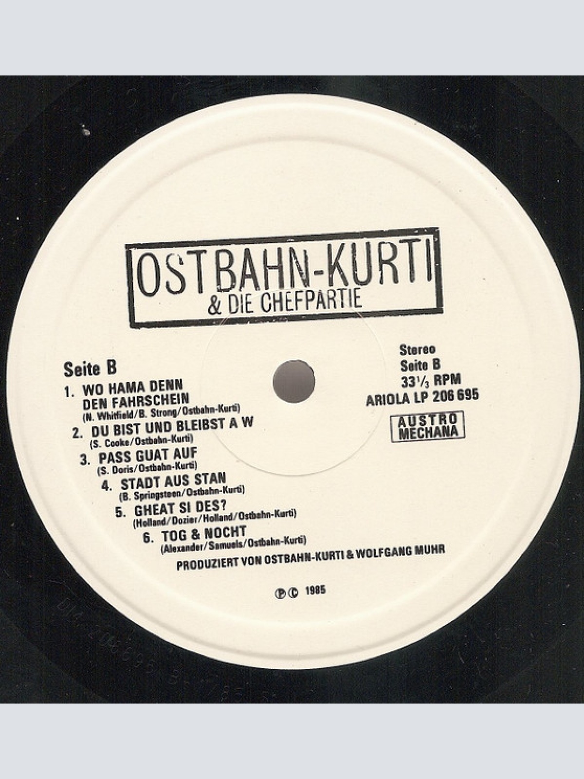 Vinyl / Ostbahn-Kurti & Die Chefpartie - Ostbahn-Kurti & Die Chefpartie