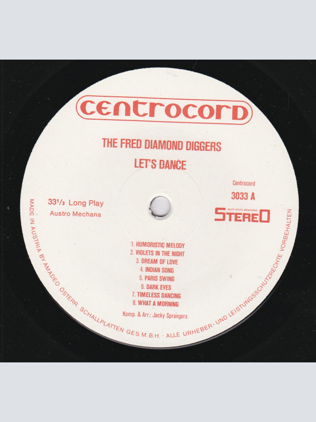 Vinyl / The Fred Diamond Diggers - Let's Dance