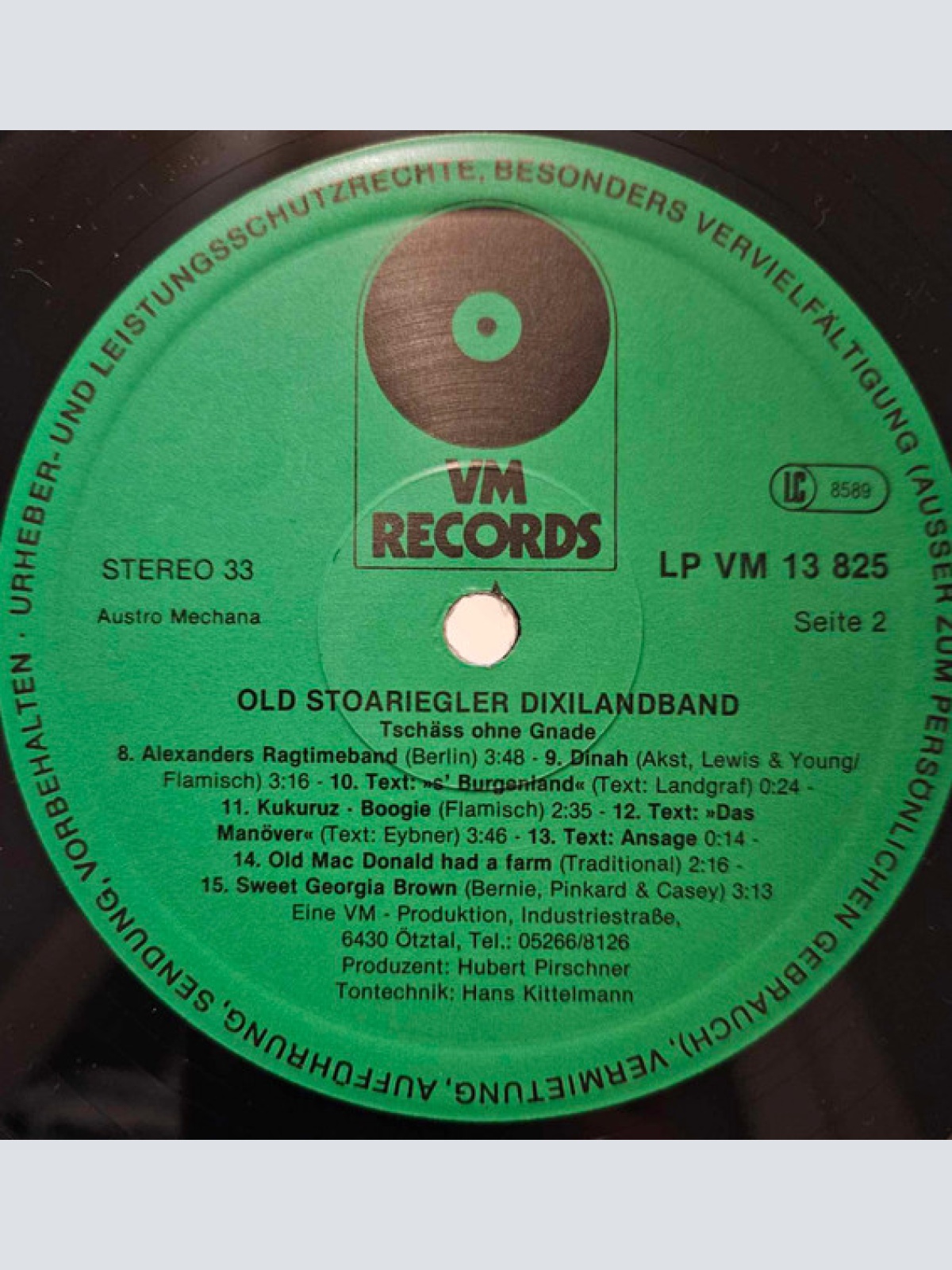 Vinyl / Old Stoariegler Dixielandband - Tschäss Ohne Gnade