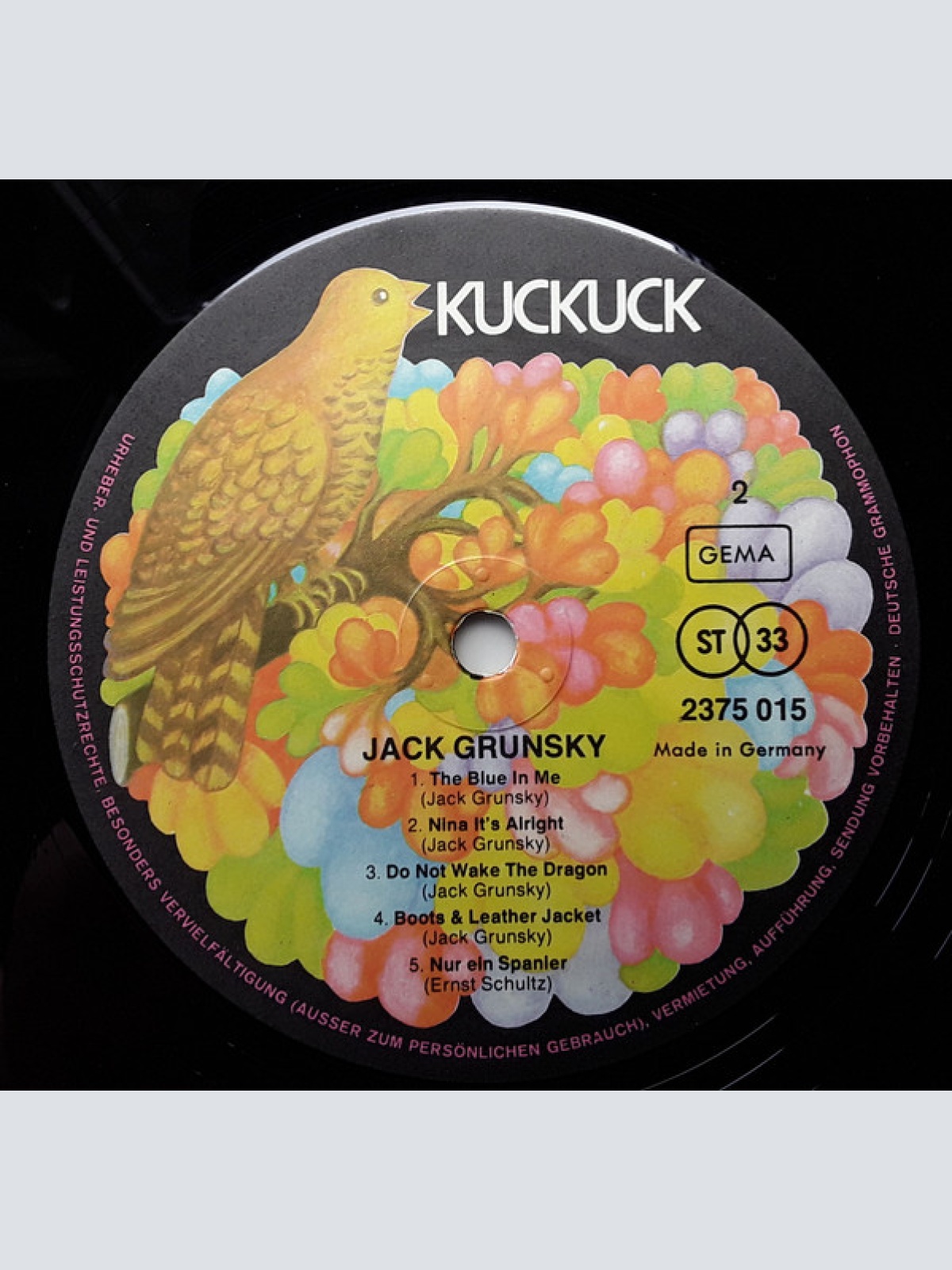 Vinyl / Jack Grunsky - Jack Grunsky