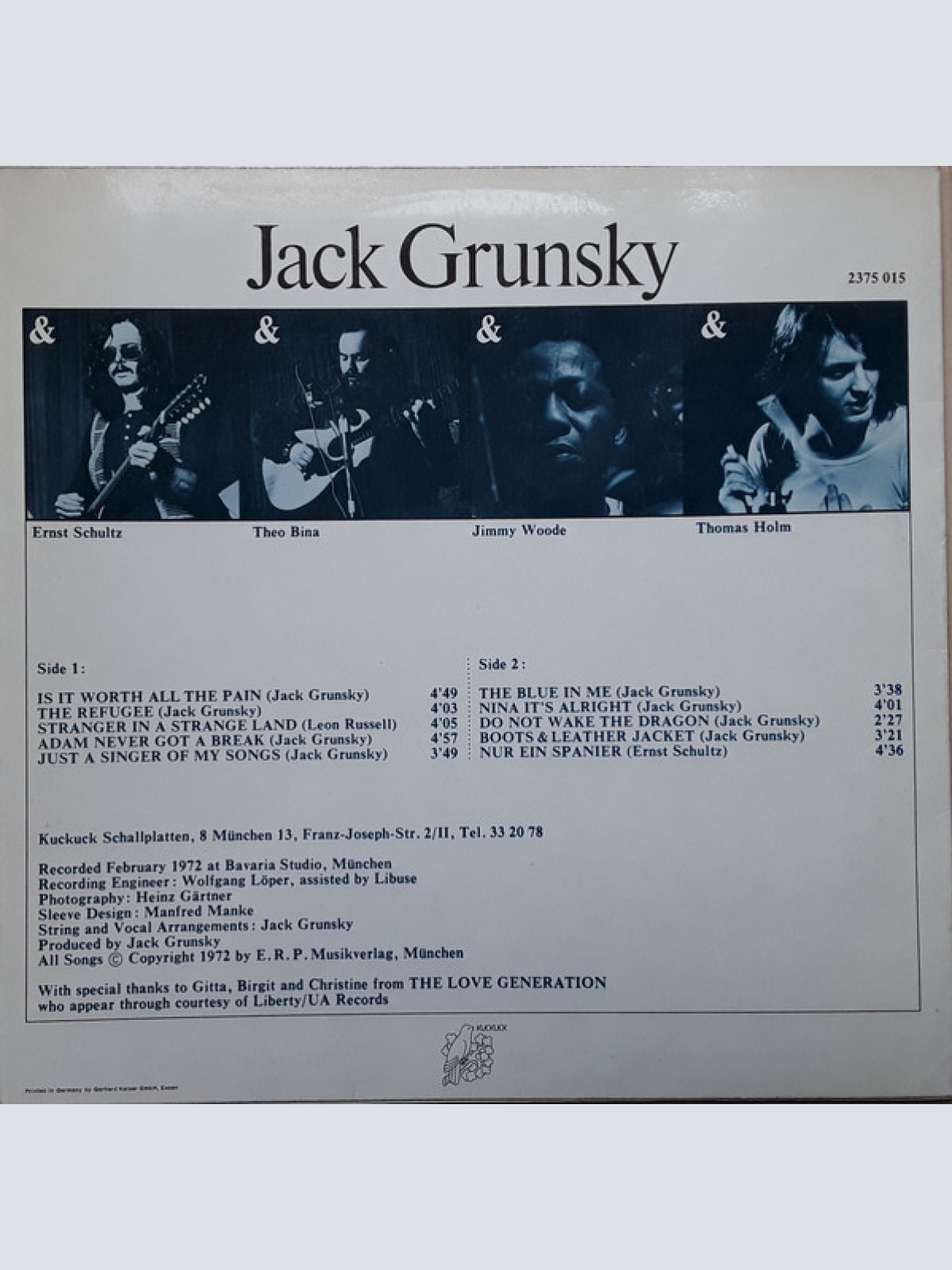 Vinyl / Jack Grunsky - Jack Grunsky
