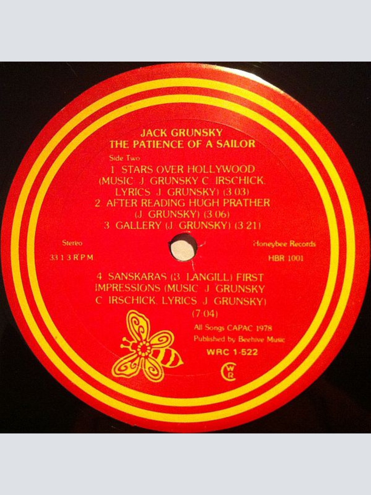 Vinyl / Jack Grunsky - The Patience Of A Sailor