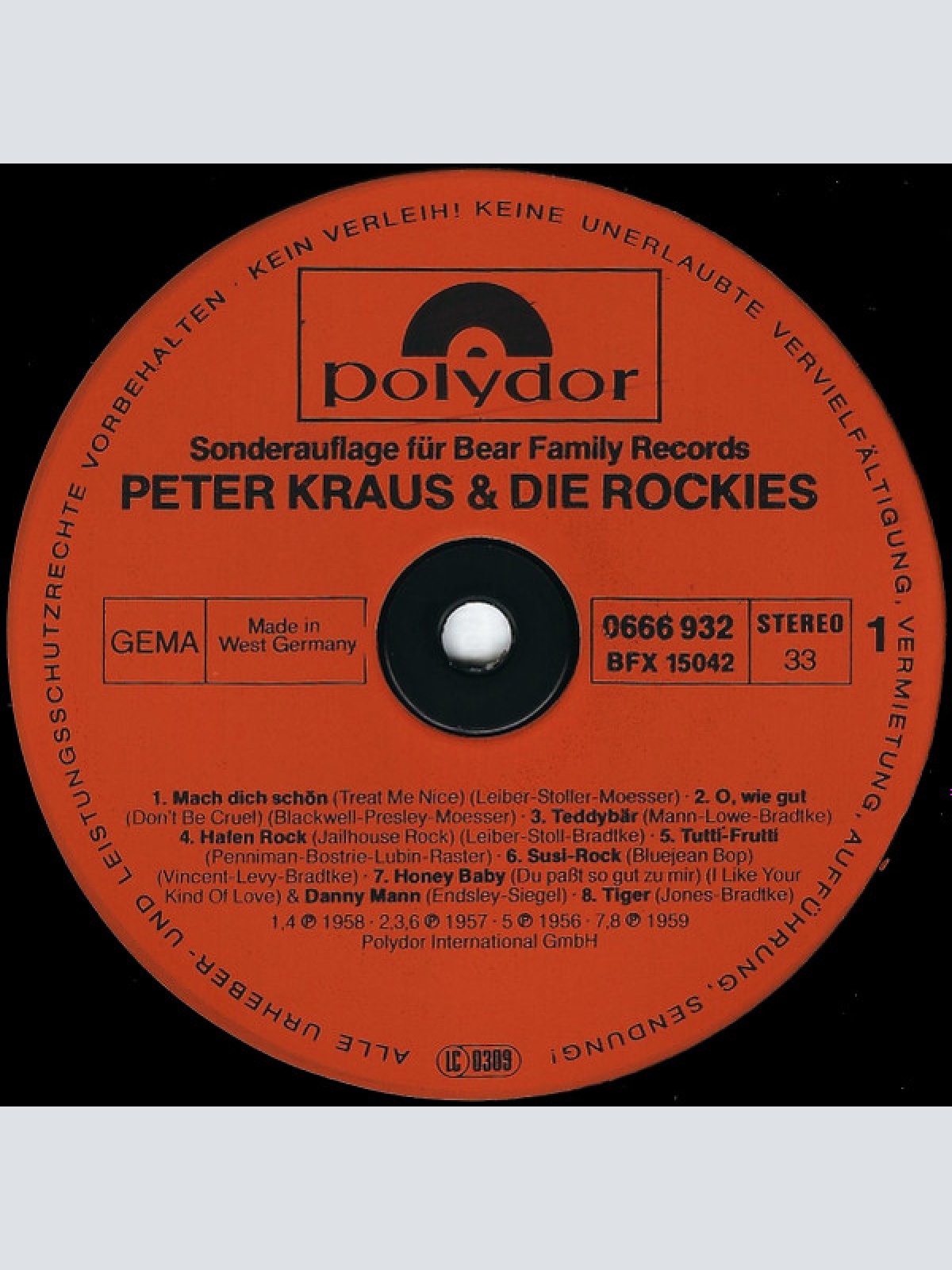 Vinyl / Peter Kraus Und Die Rockies - Der Rocker