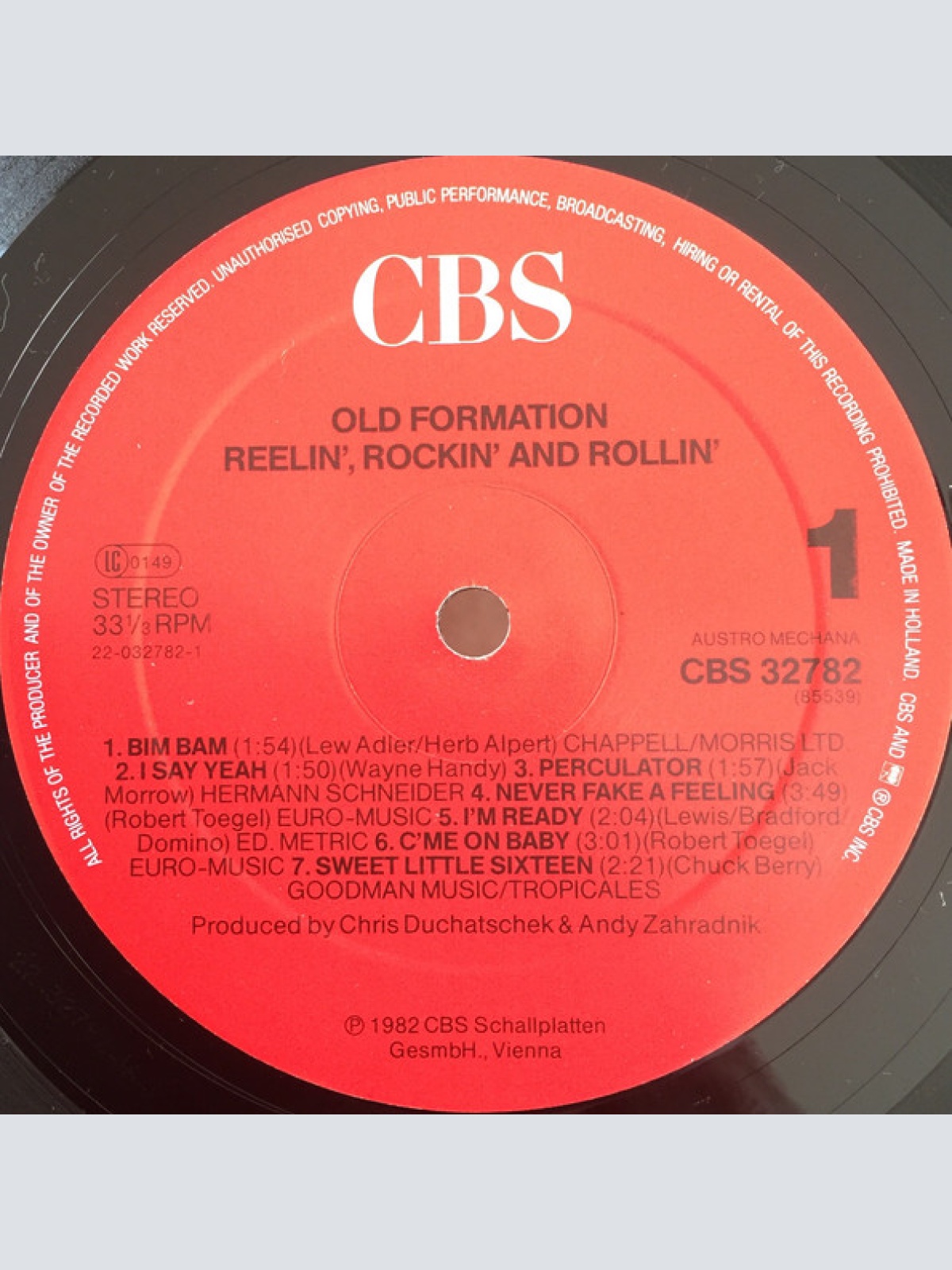 Vinyl / Old Formation - Reelin', Rockin' And Rollin'