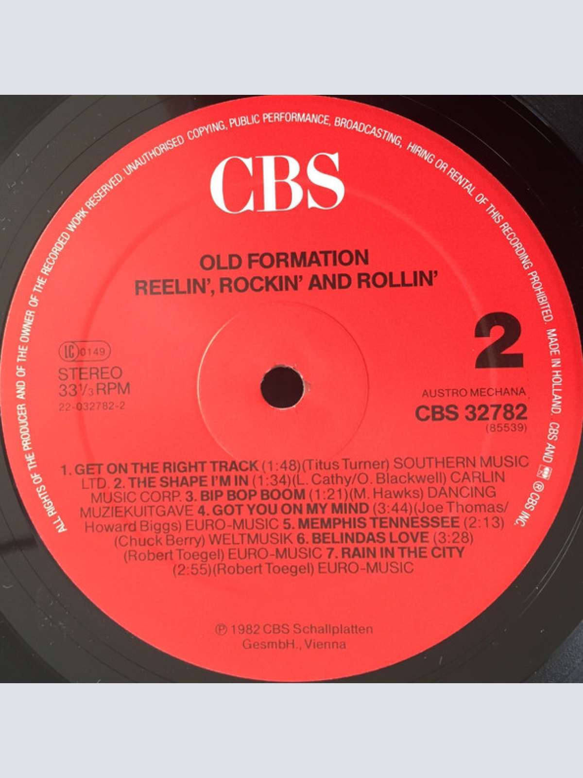 Vinyl / Old Formation - Reelin', Rockin' And Rollin'