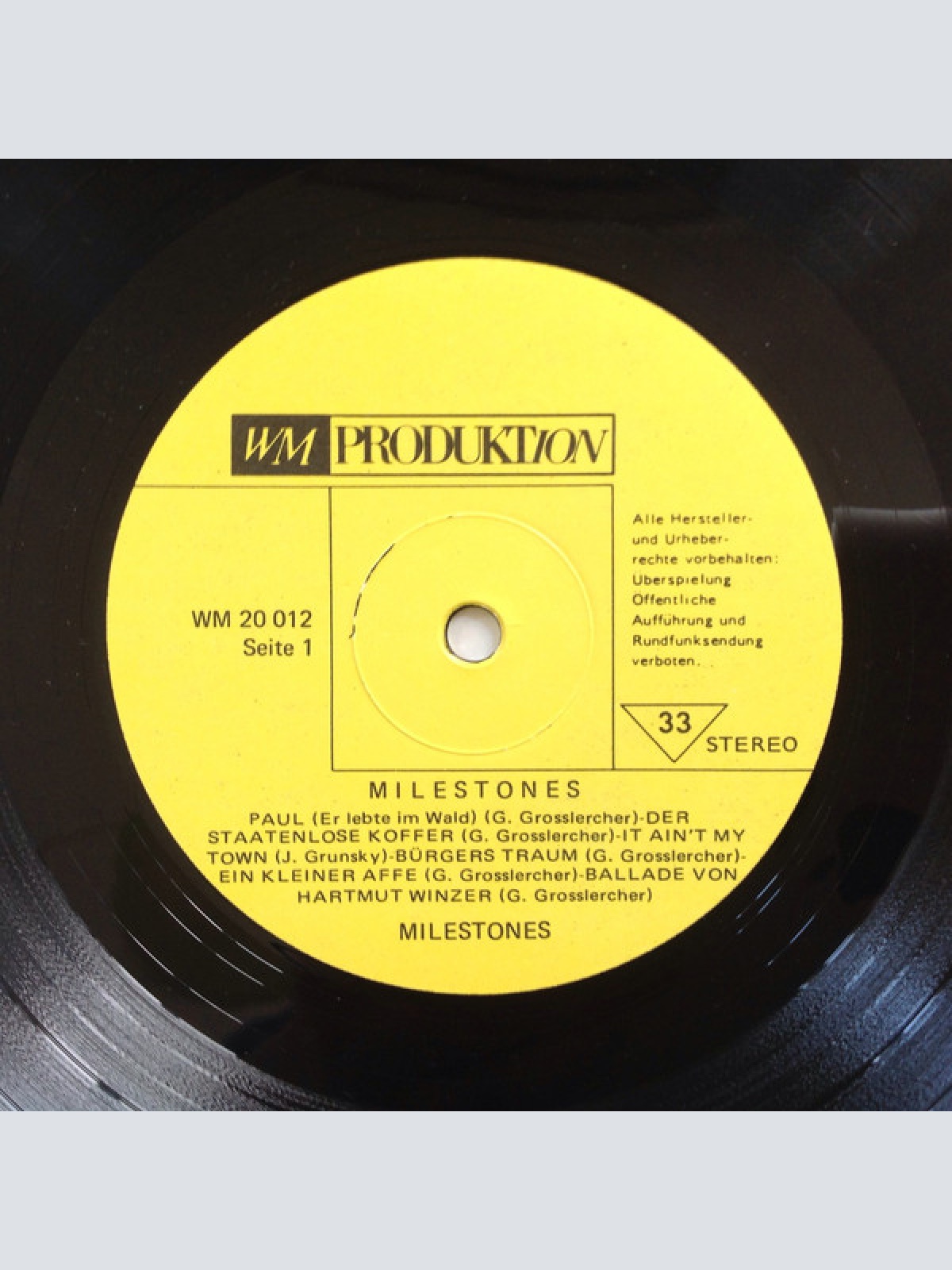 Vinyl / Milestones - Milestones