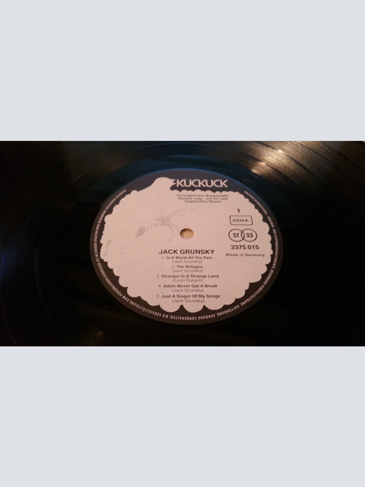 Vinyl / Jack Grunsky - Jack Grunsky