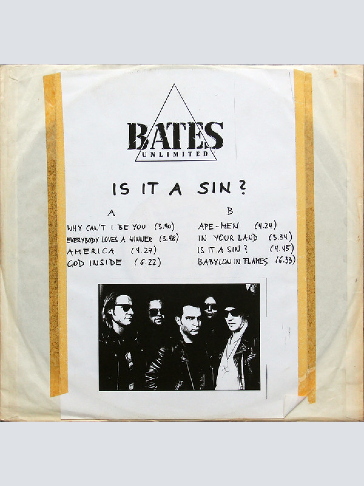 Vinyl / Bates Unlimited - Is It A Sin?