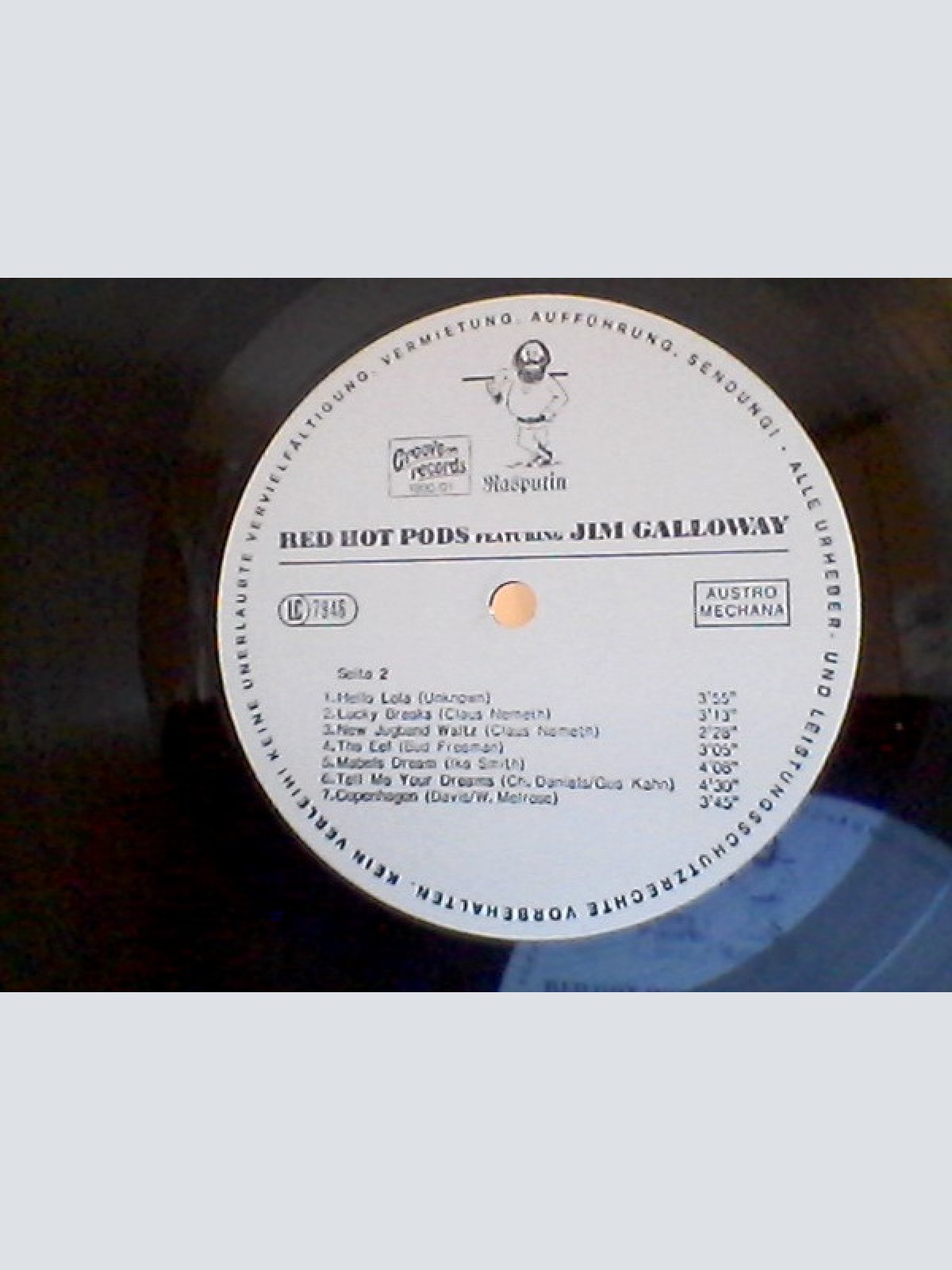 Vinyl / Red Hot Pods / Jim Galloway - Featuring Jim Galloway