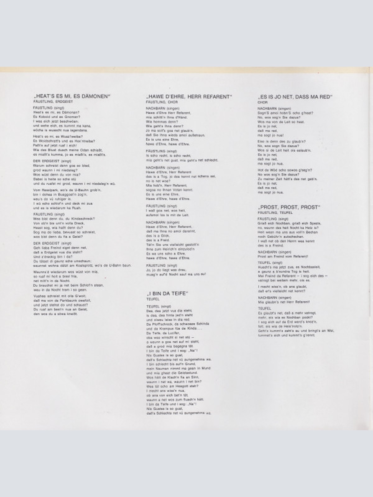 Vinyl / Ambros* - Prokopetz* - Fäustling