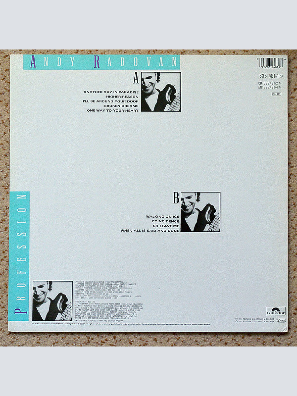 Vinyl / Andy Radovan - Profession