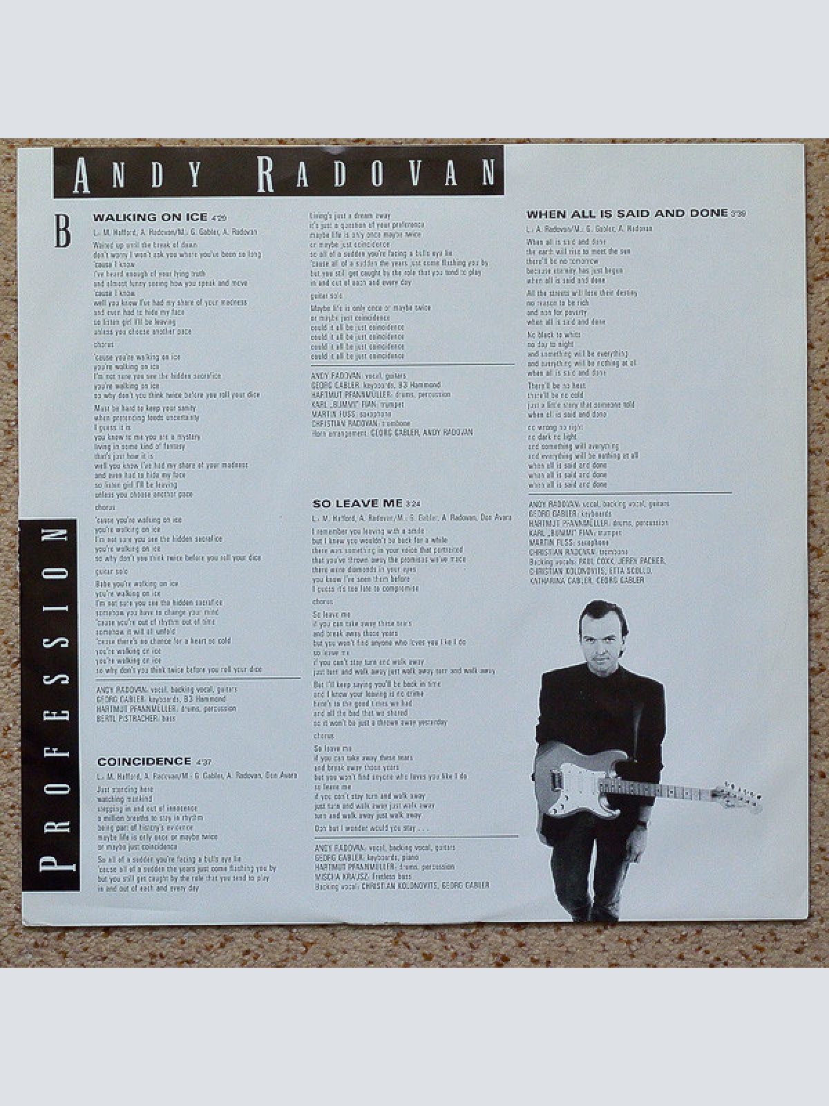 Vinyl / Andy Radovan - Profession