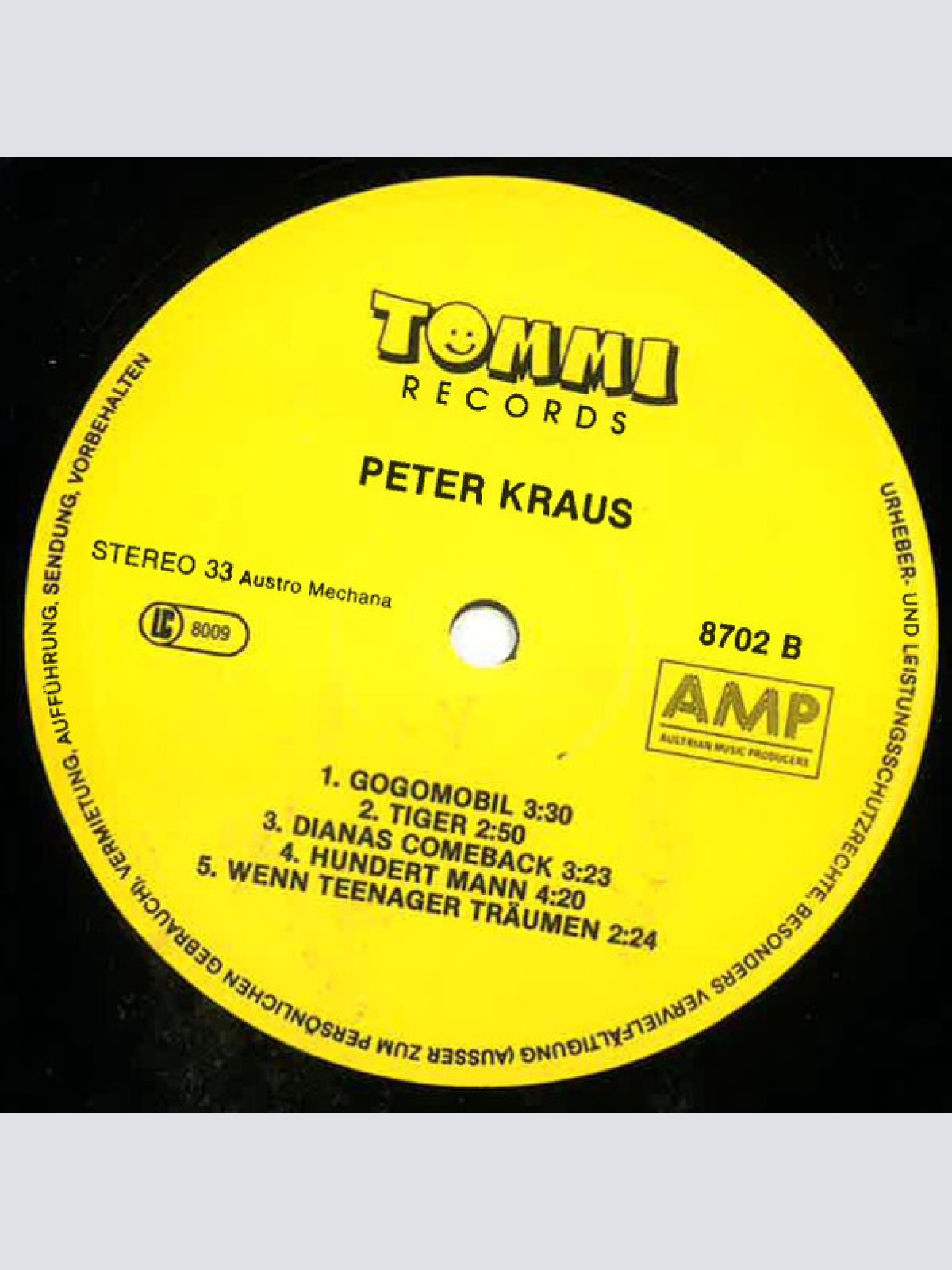 Vinyl / Peter Kraus - 87