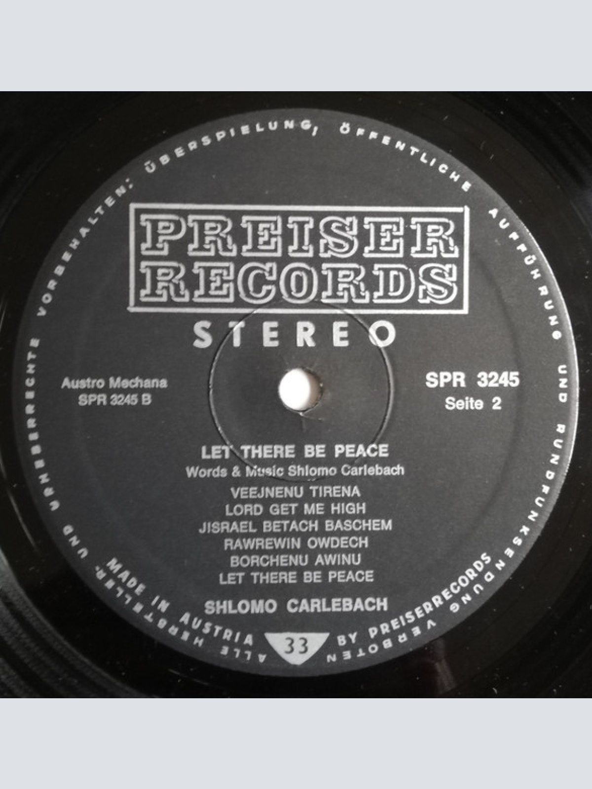 Vinyl / Shlomo Carlebach* - Live - Let There Be Peace