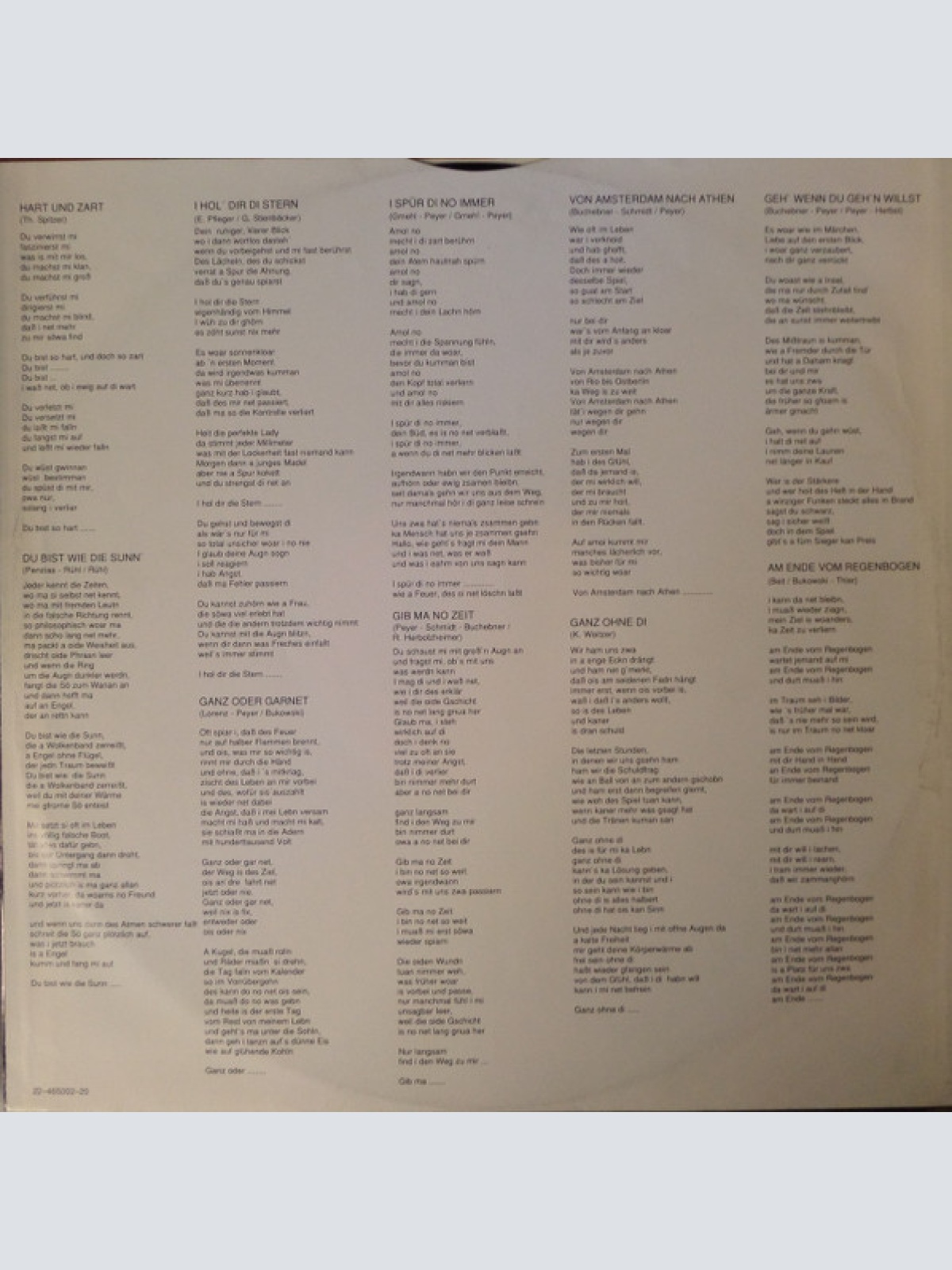 Vinyl / Carl Peyer - Hart Und Zart