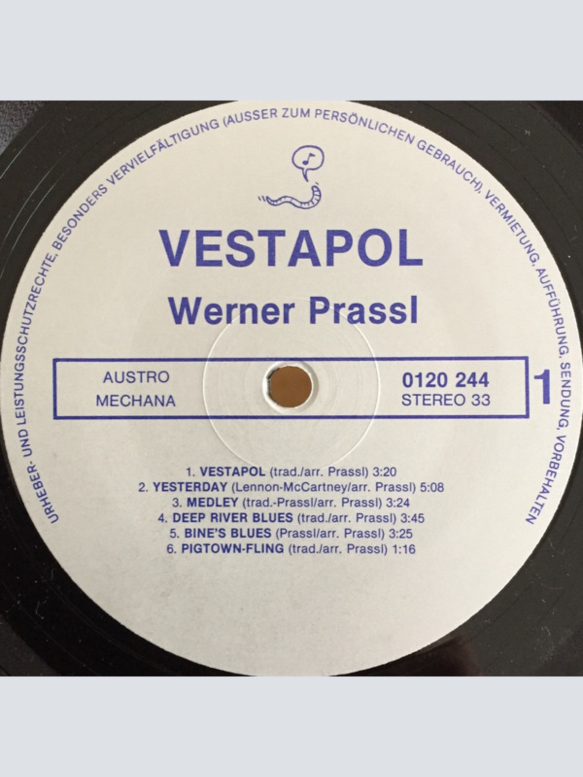 Vinyl / Werner Prassl - Vestapol