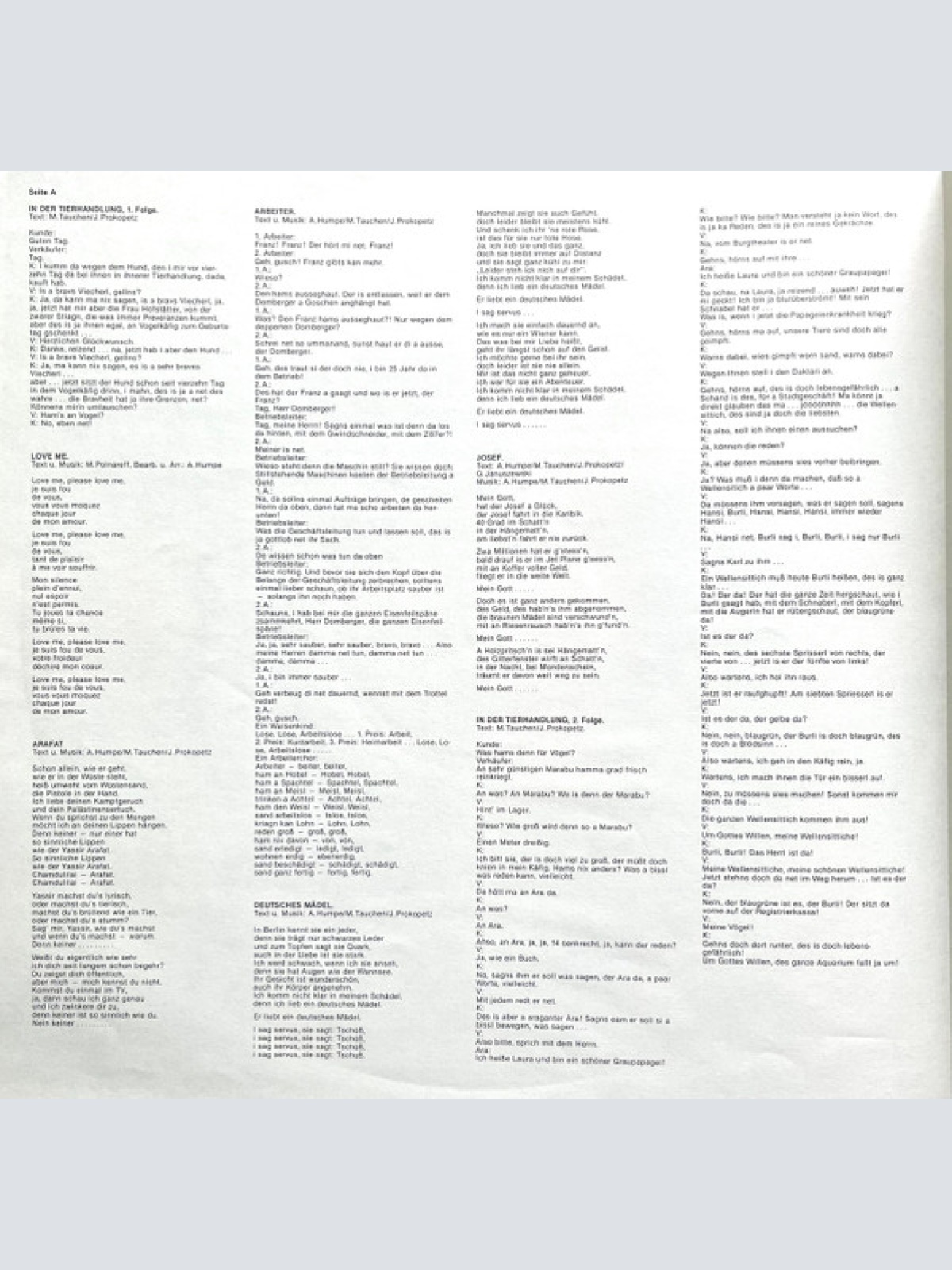 Vinyl / Tauchen - Prokopetz* - DÖF