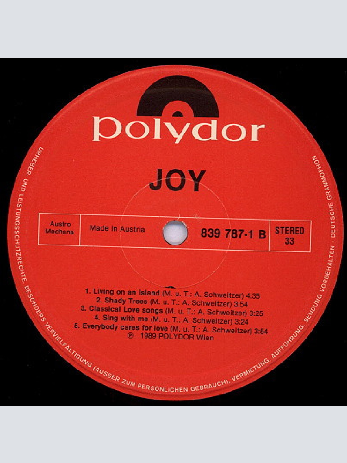 Vinyl / Joy (9) - Joy