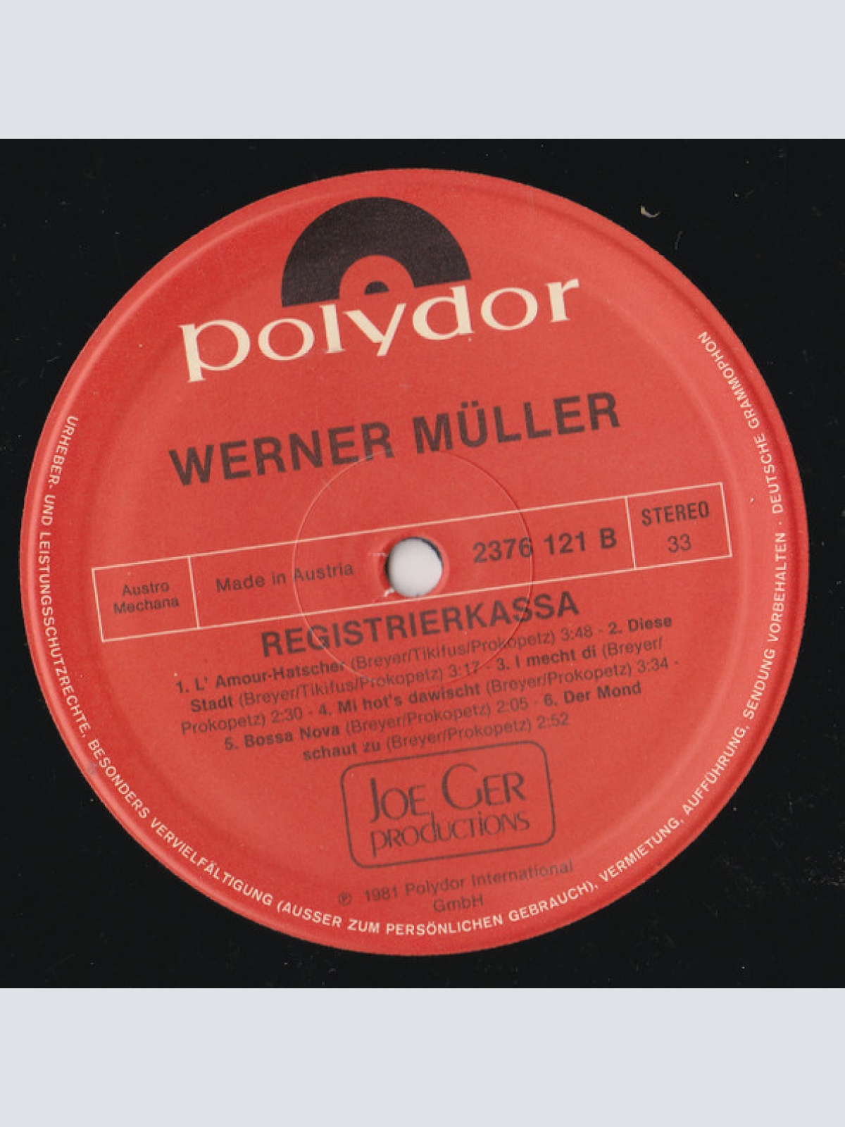 Vinyl / Werner Müller (2) - Registrierkassa