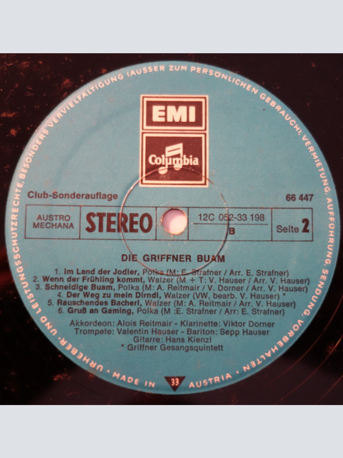 Vinyl / Die Griffner Buam* - Die Griffner Buam