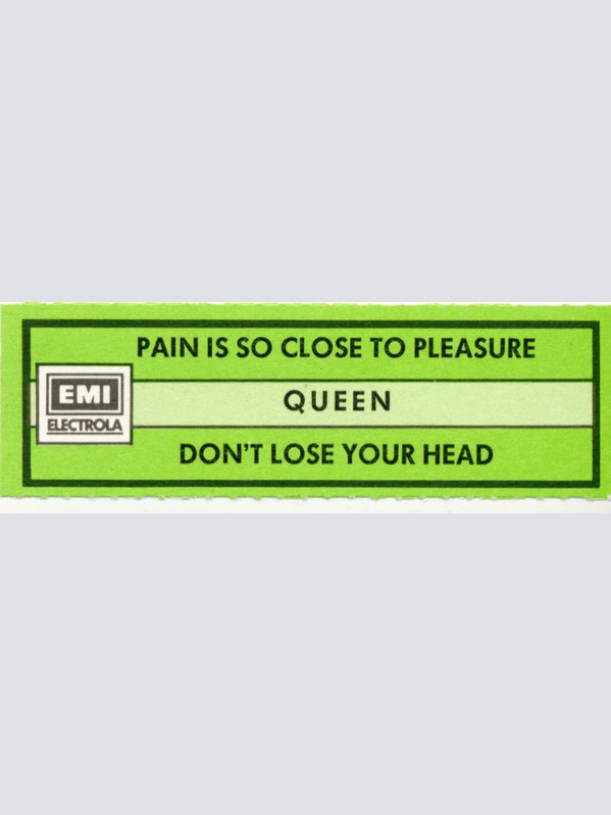 Vinyl / Queen - Pain Is So Close To Pleasure