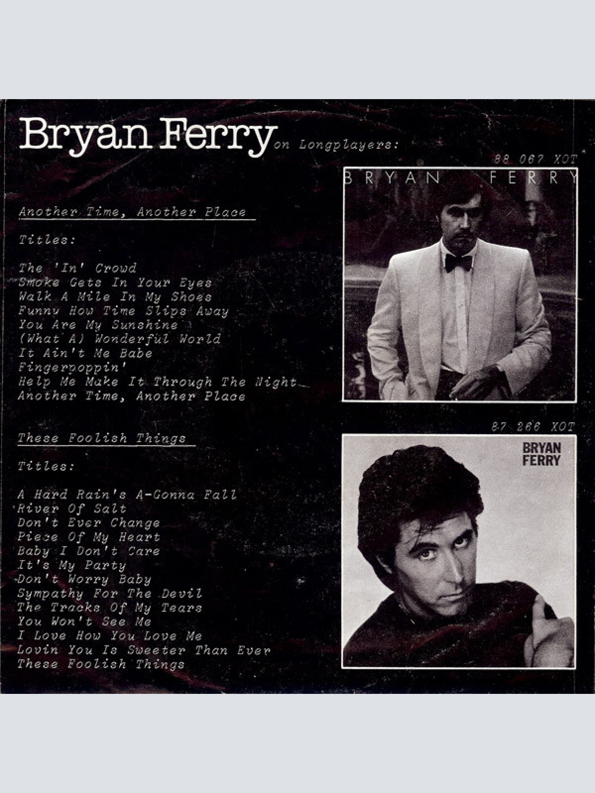 Vinyl / Bryan Ferry - Let's Stick Together