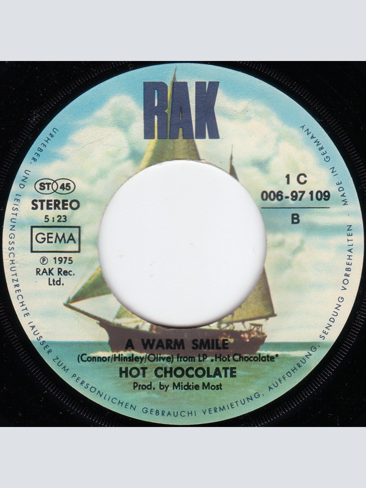 Vinyl / Hot Chocolate - You Sexy Thing / A Warm Smile