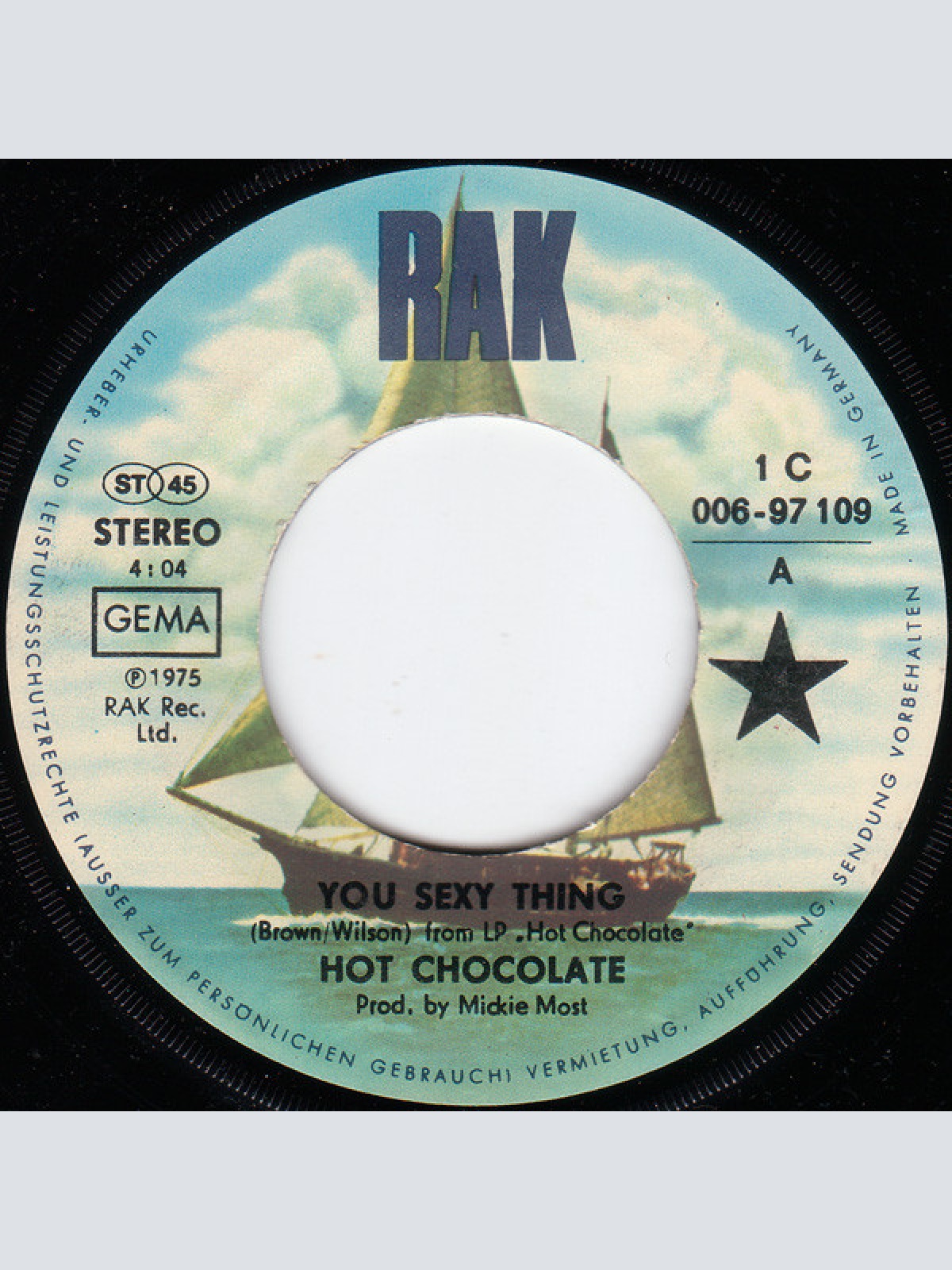 Vinyl / Hot Chocolate - You Sexy Thing / A Warm Smile