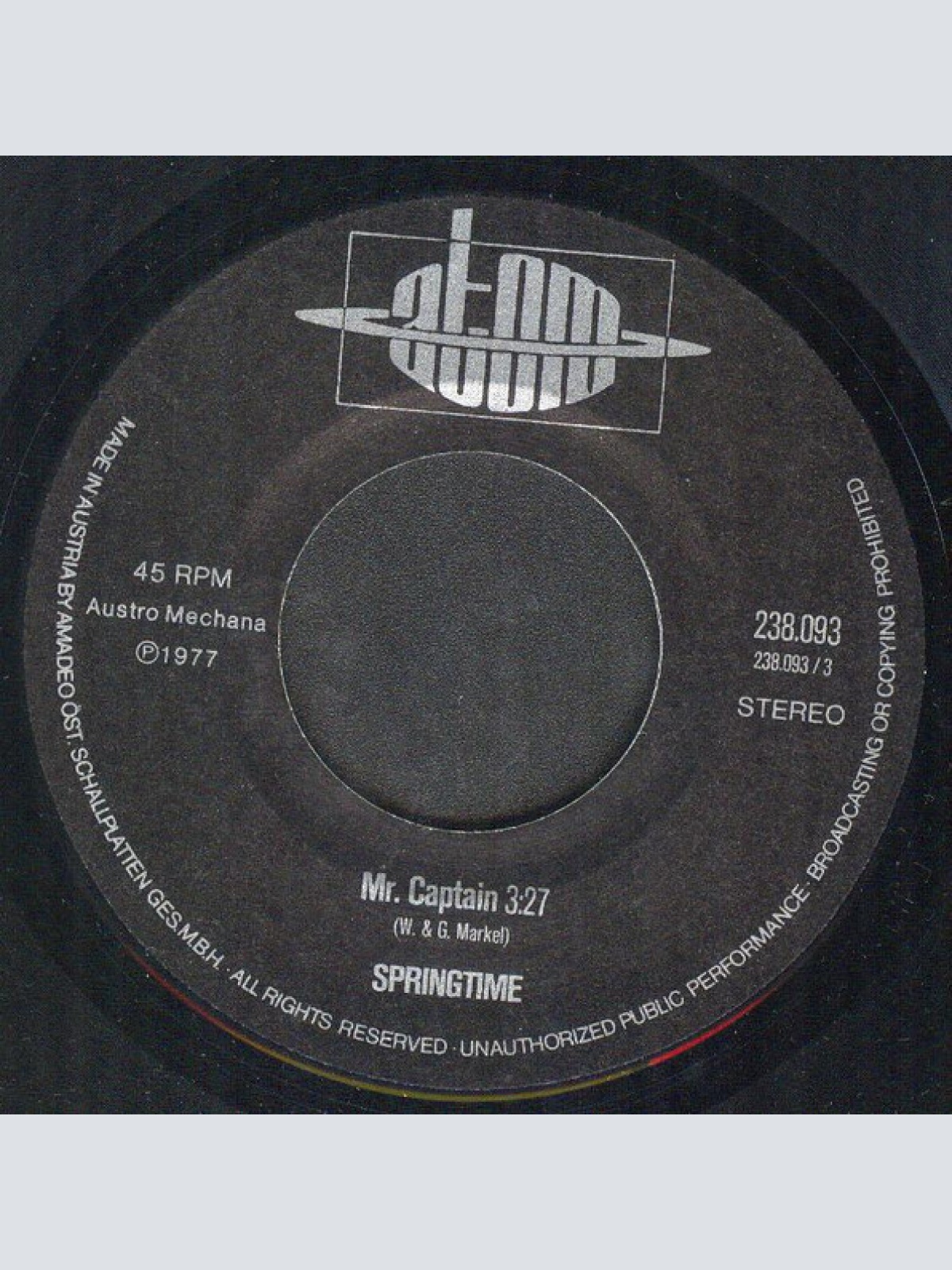Vinyl / Springtime (3) - Mr. Captain