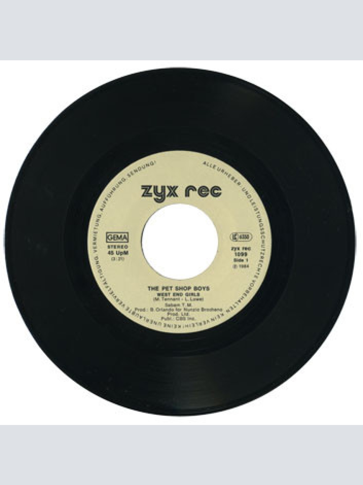 Vinyl / Pet Shop Boys - West End Girls