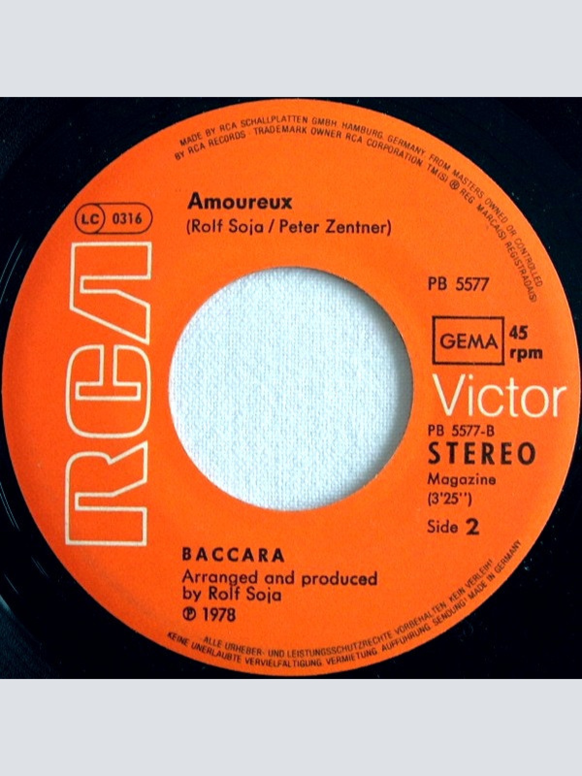 Vinyl / Baccara - Parlez-vous Français?
