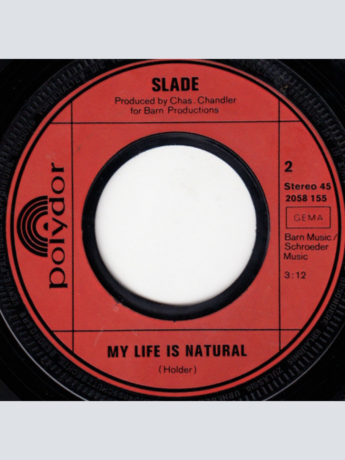 Vinyl / Slade - Coz I Luv You