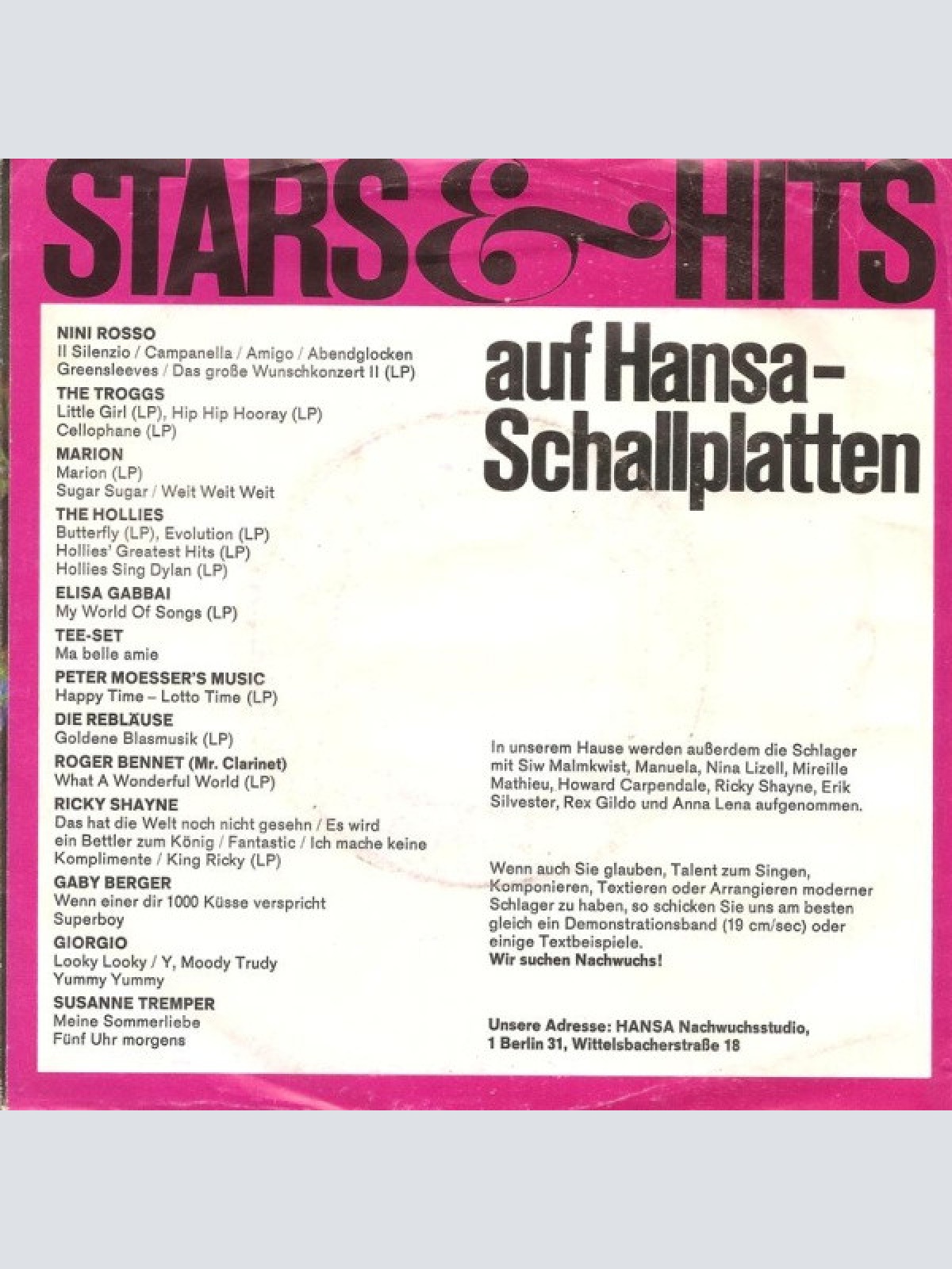 Vinyl / George Baker Selection - Dear Ann