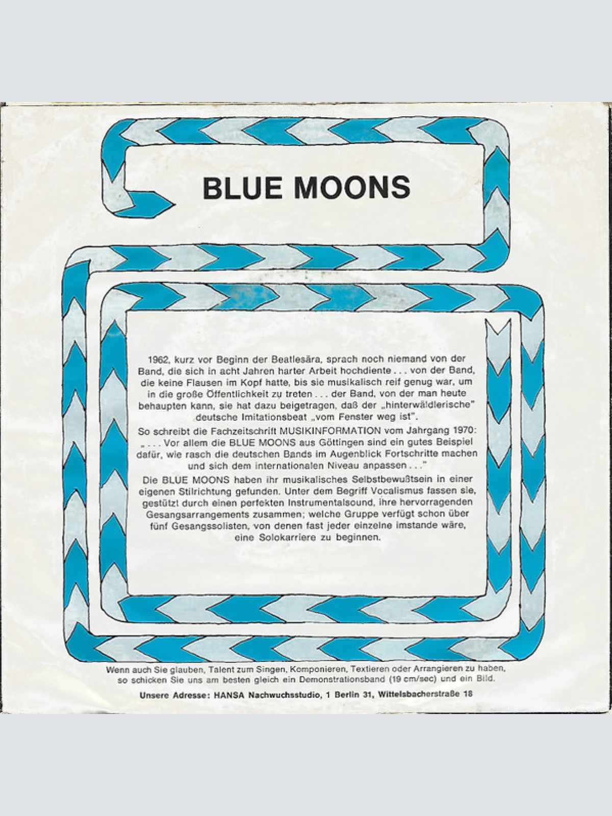 Vinyl / Blue Moons* - Fly In The Sky
