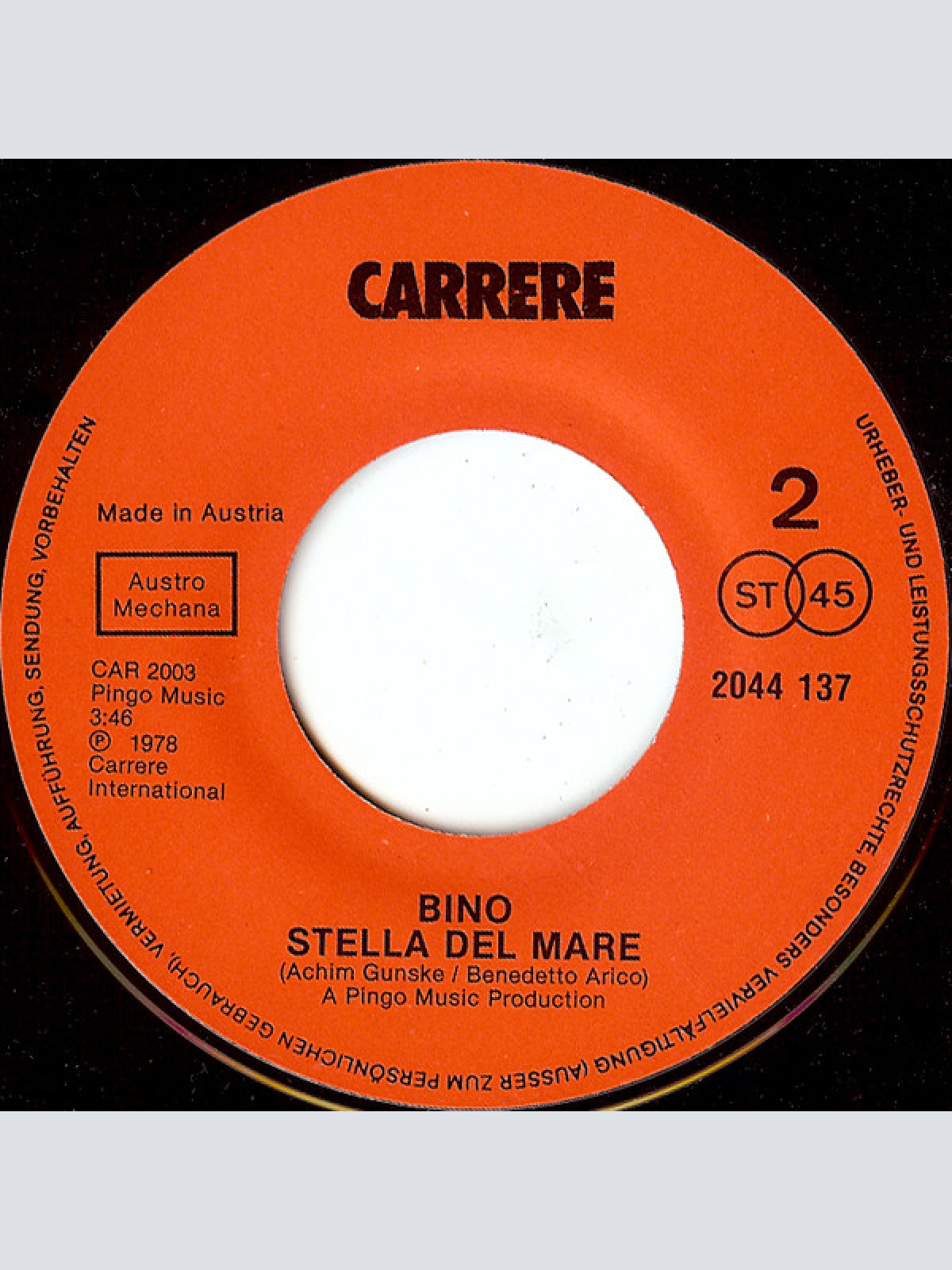 Vinyl / Bino - Bambino