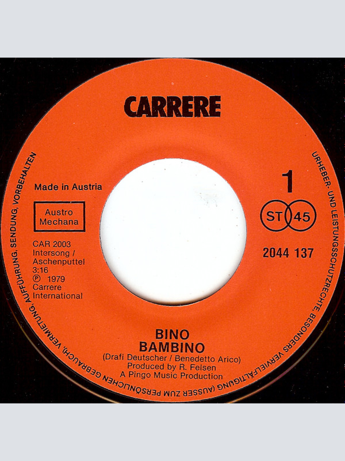 Vinyl / Bino - Bambino