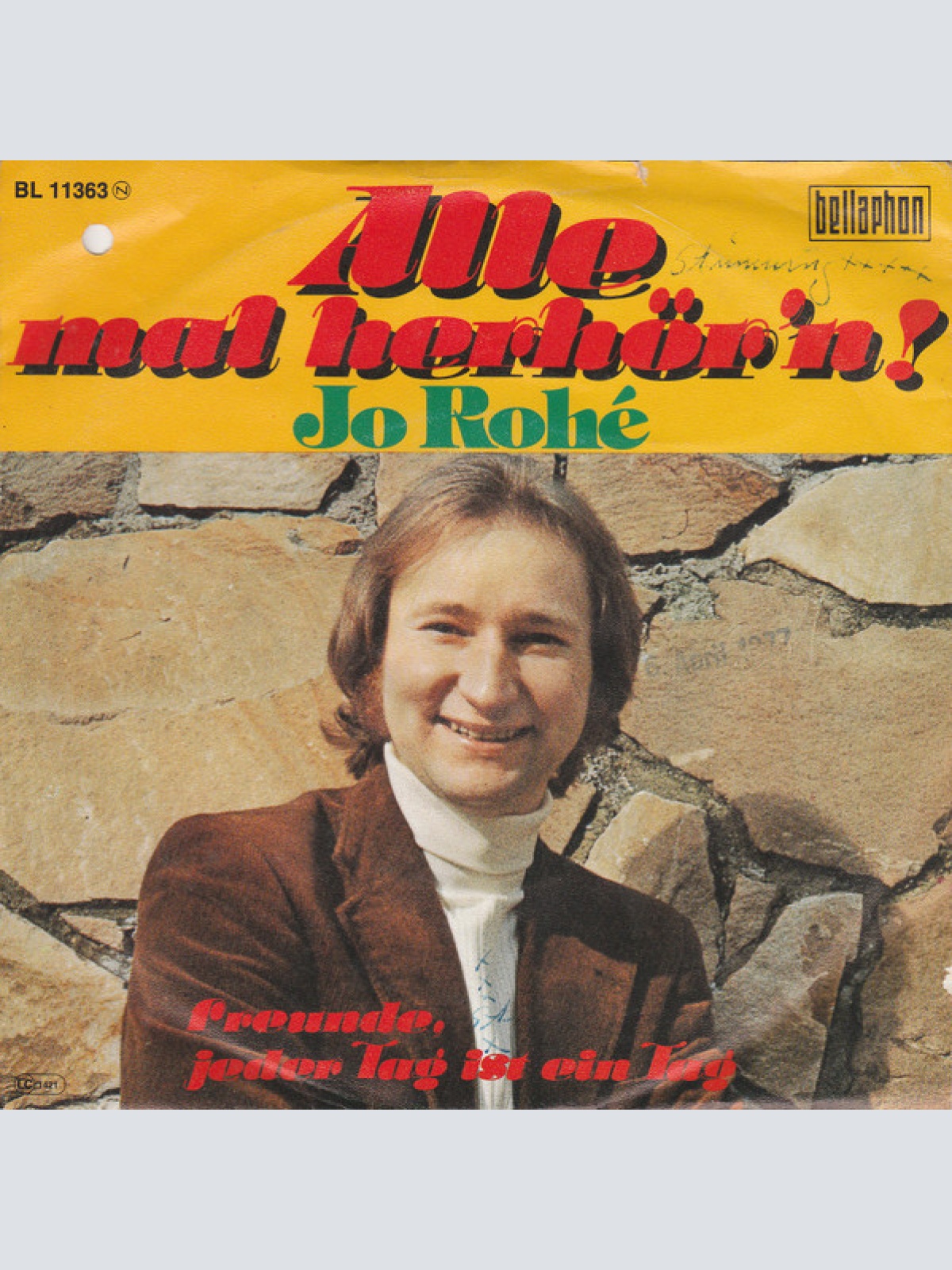Vinyl / Joe Rohé - Alle Mal Herhör'n