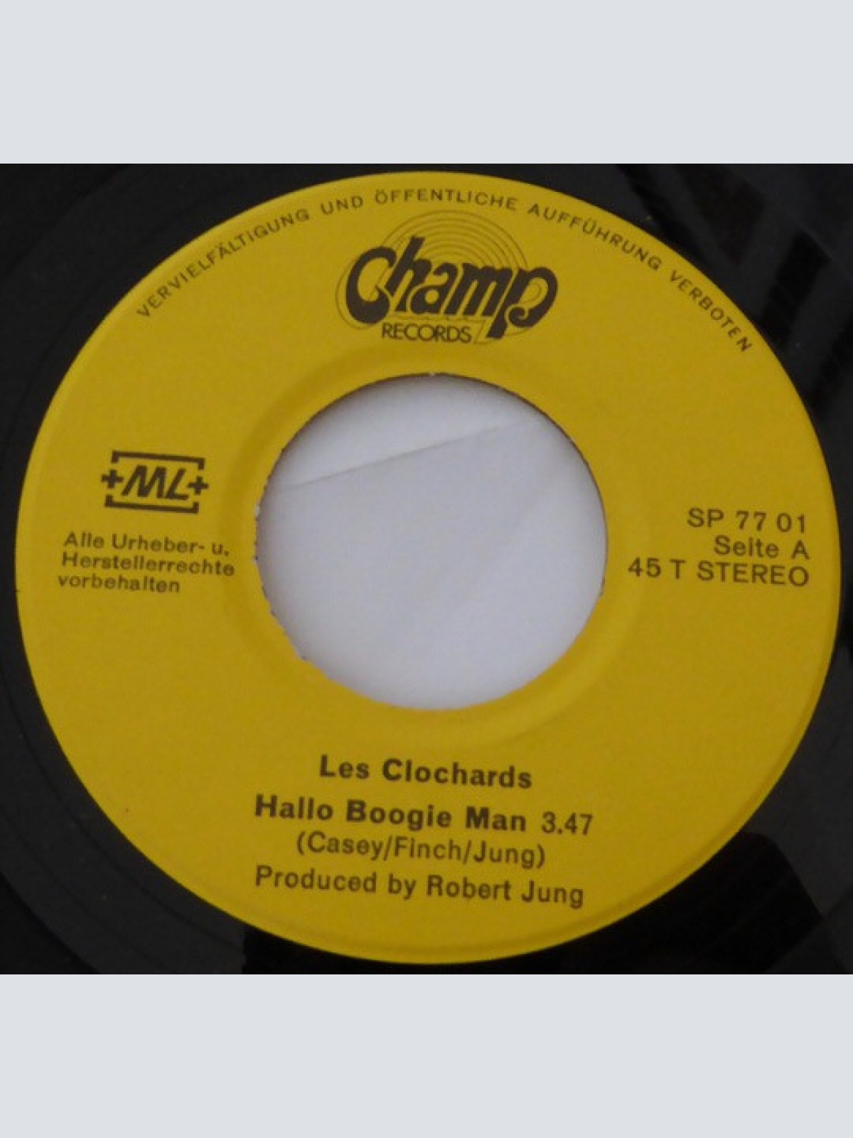 Vinyl / Les Clochards - Hallo Boogie Man / Tu Es Mit Mir