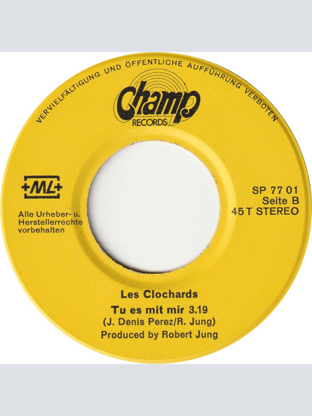 Vinyl / Les Clochards - Hallo Boogie Man / Tu Es Mit Mir