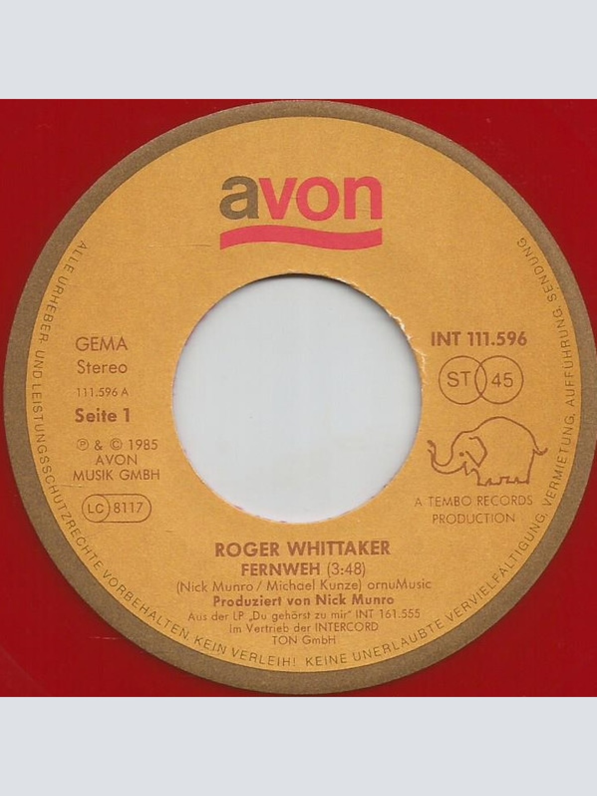 Vinyl / Roger Whittaker - Fernweh