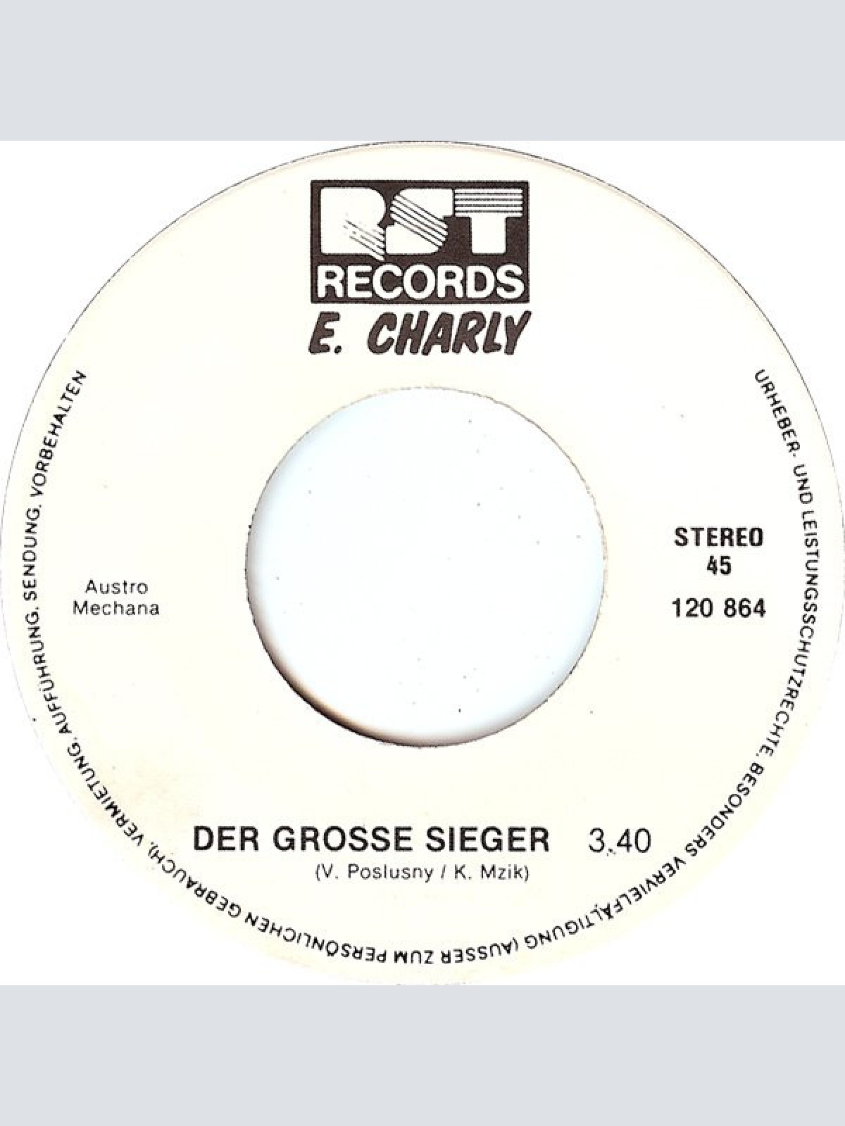 Vinyl / Europa Charly - Der Große Sieger