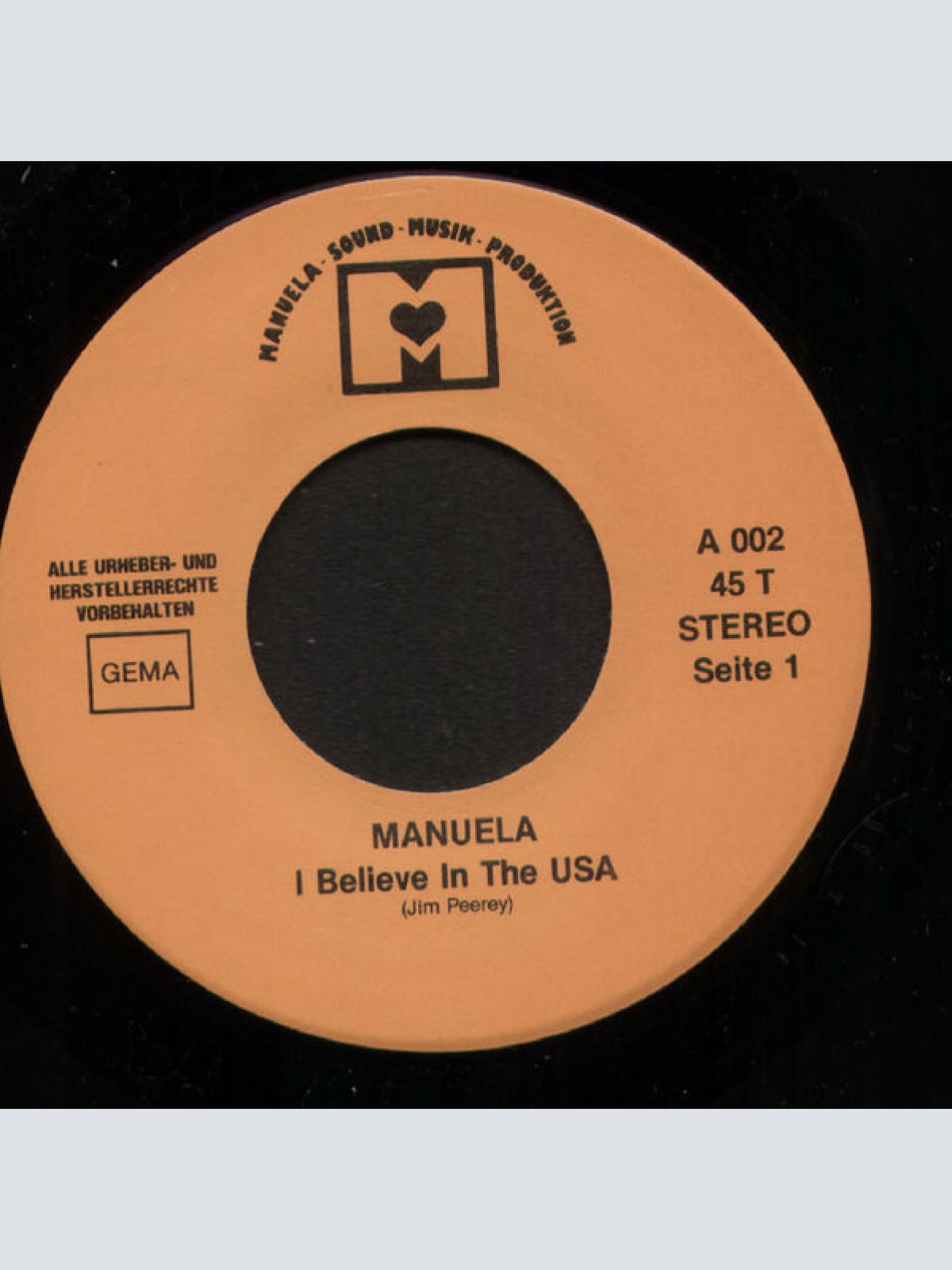 Vinyl / Manuela (5) - I Believe In The USA