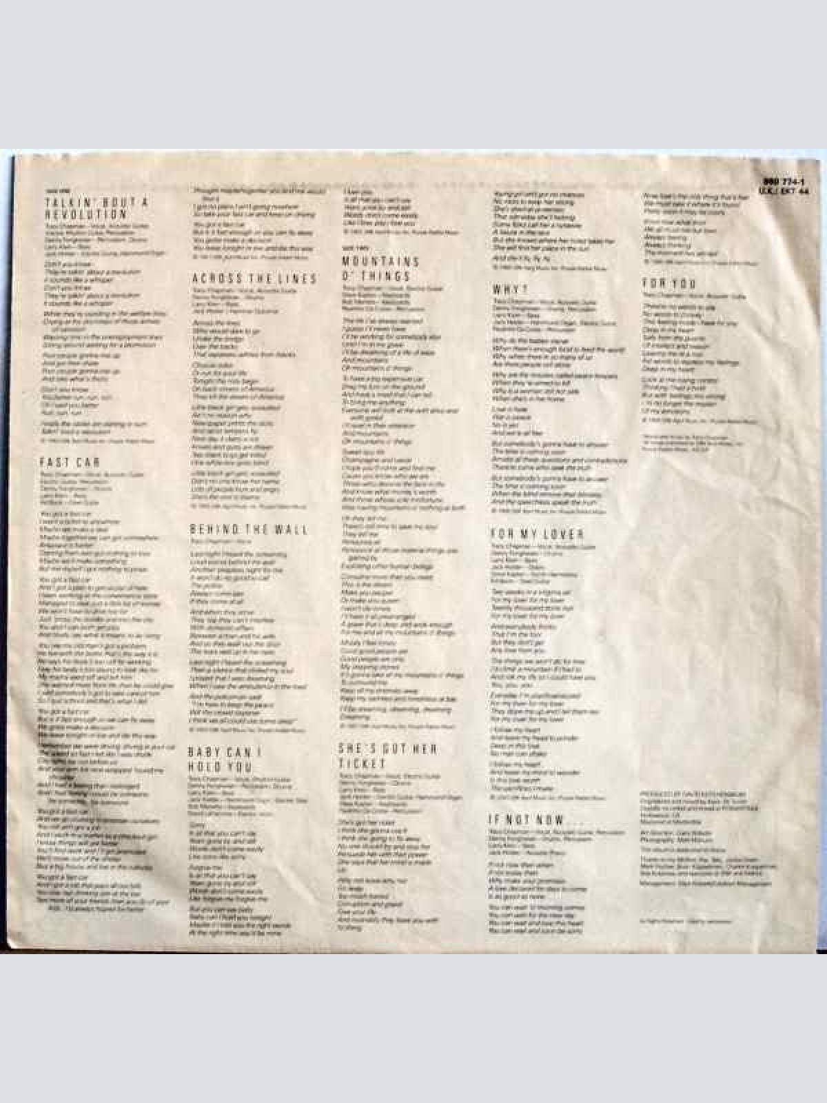 Vinyl / Tracy Chapman - Tracy Chapman