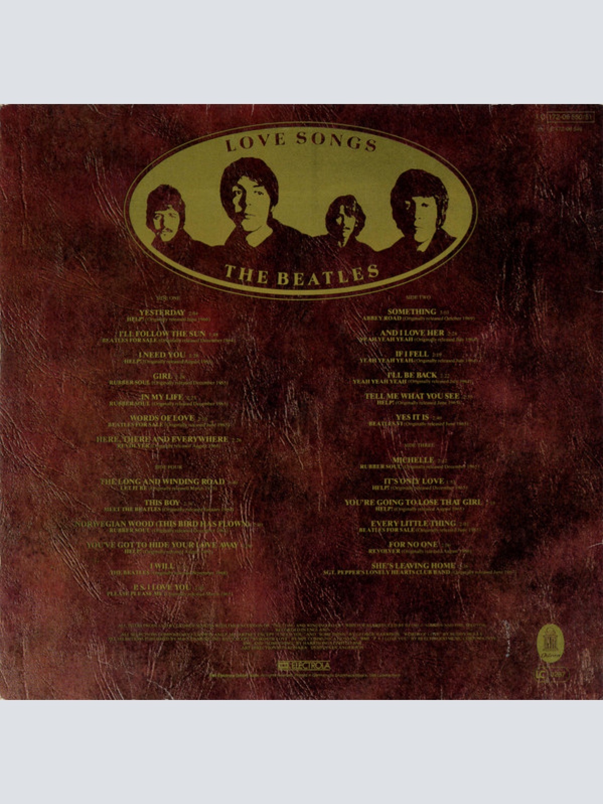 Vinyl / The Beatles - Love Songs