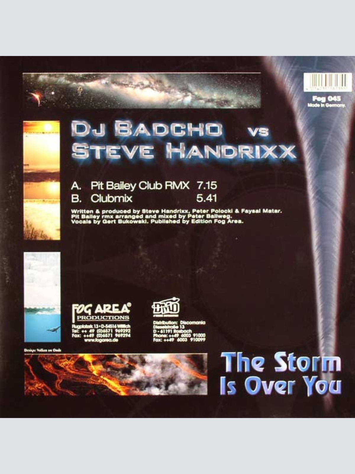 Vinyl / DJ Badcho Vs. Steve Handrixx - The Storm Is Over You