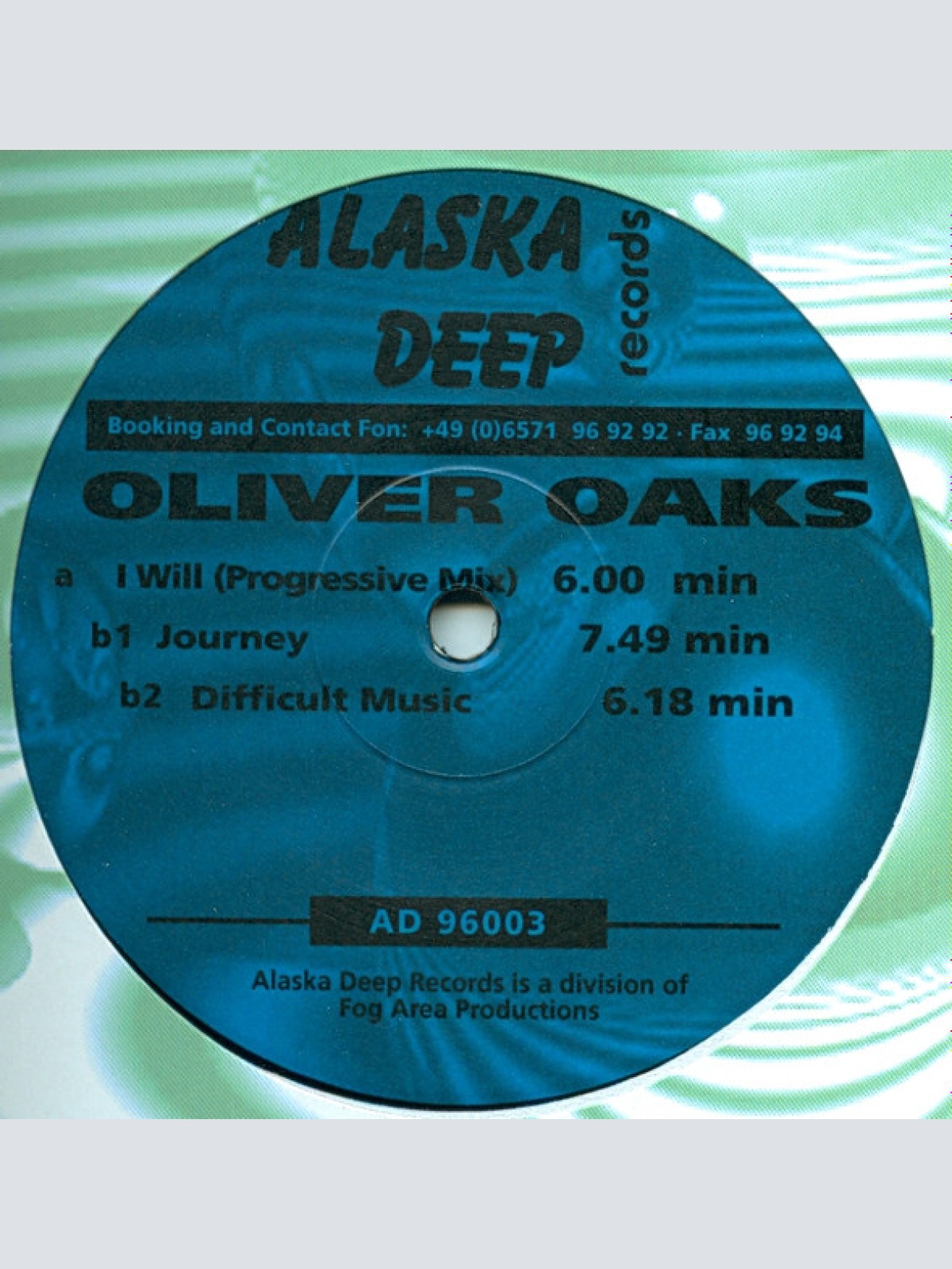 Vinyl / Oliver Oaks - I Will / Journey / Difficult Music